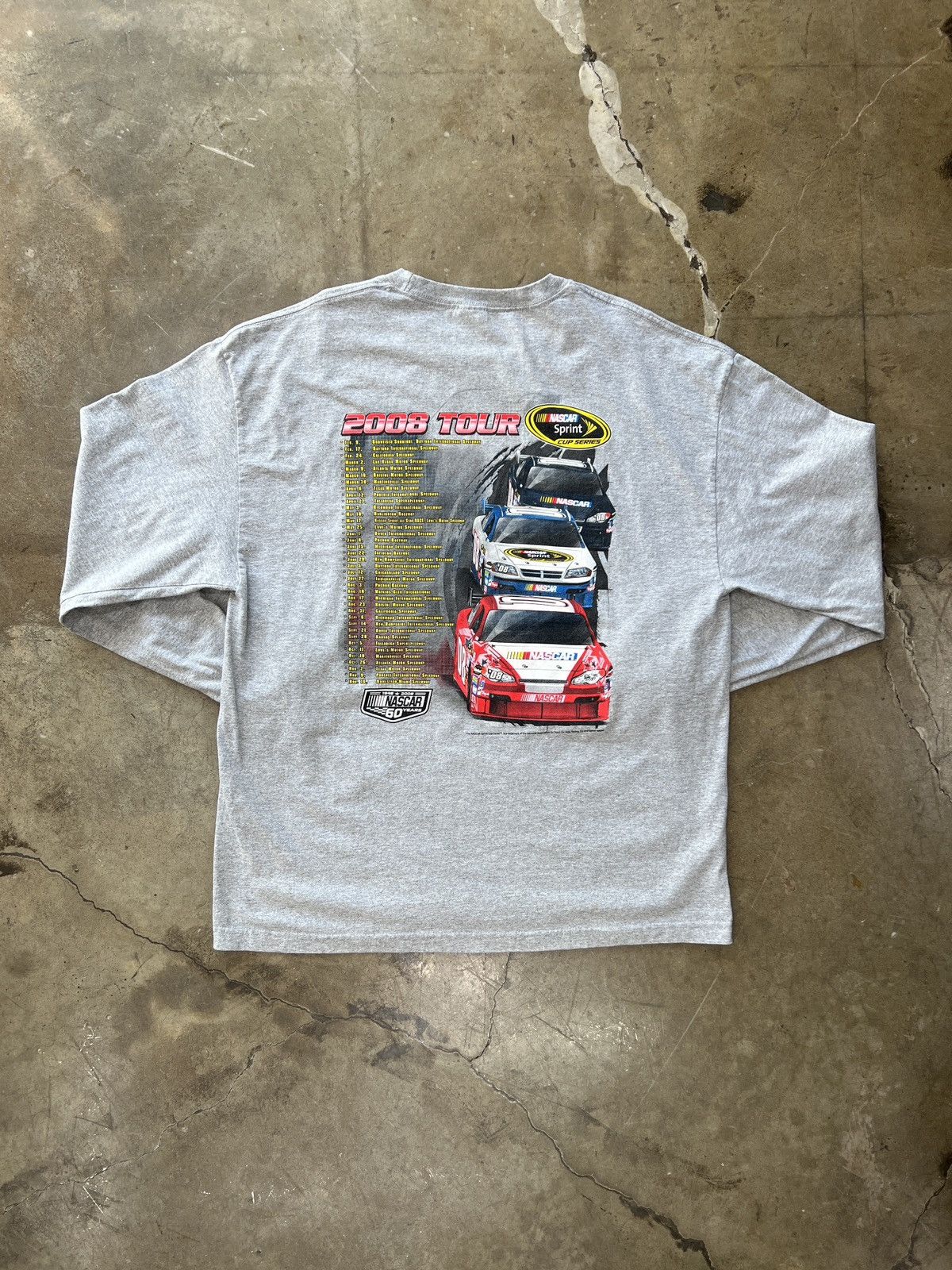 NASCAR × Vintage Vintage NASCAR 2008 Tour Sprint Cup Series Long Sleeve 2XL Size US XXL / EU 58 / 5 - 2 Thumbnail