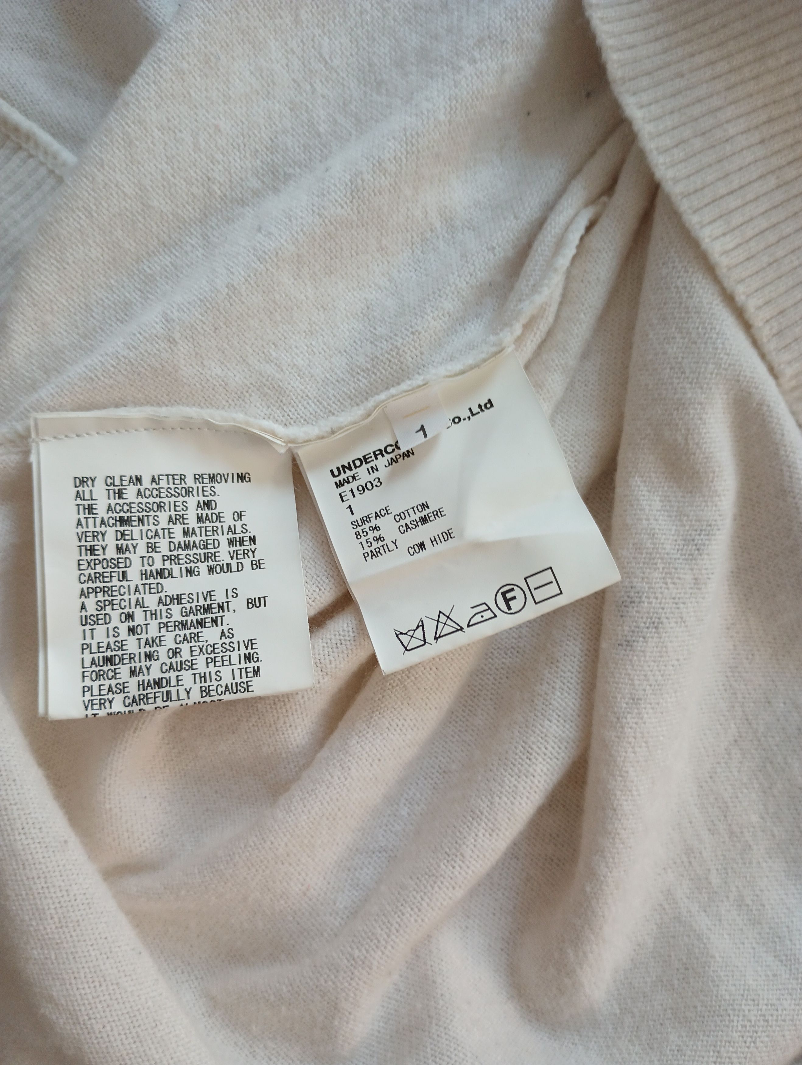 Japanese Brand Undercover SS 2010 LESS BUT BETTER cotton cashmere knit Size US S / EU 44-46 / 1 - 10 Thumbnail