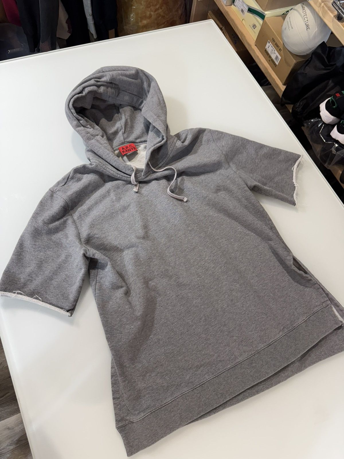 A.P.C. 🕹️2014 ARCHIVAL APC X KANYE SS HOODIE SMALL | Grailed, image size:1200x1600
