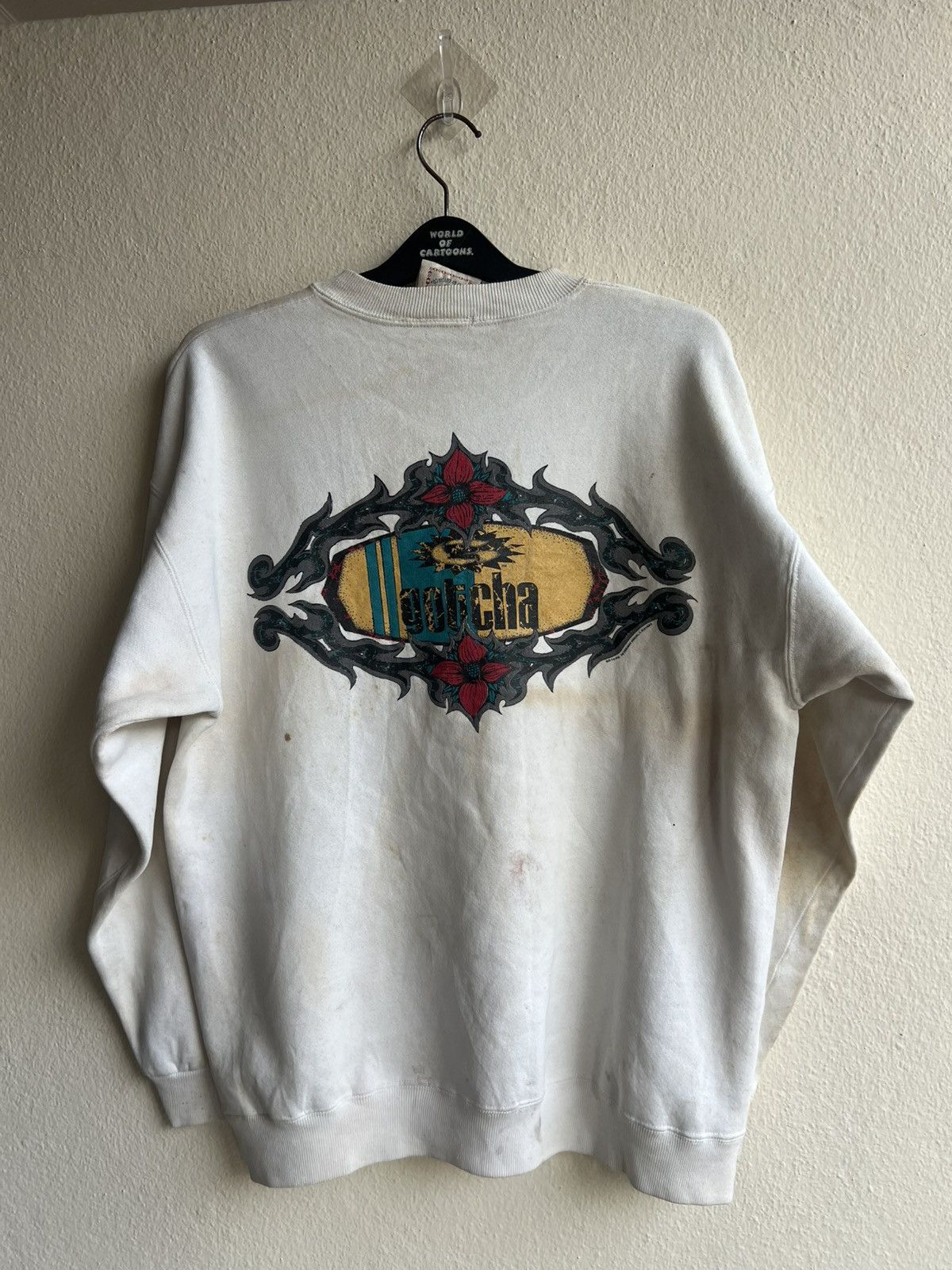 Gotcha Ageing Dirty Stains Vintage 90s Gotcha Sweatshirt Size US L / EU 52-54 / 3 - 1 Thumbnail