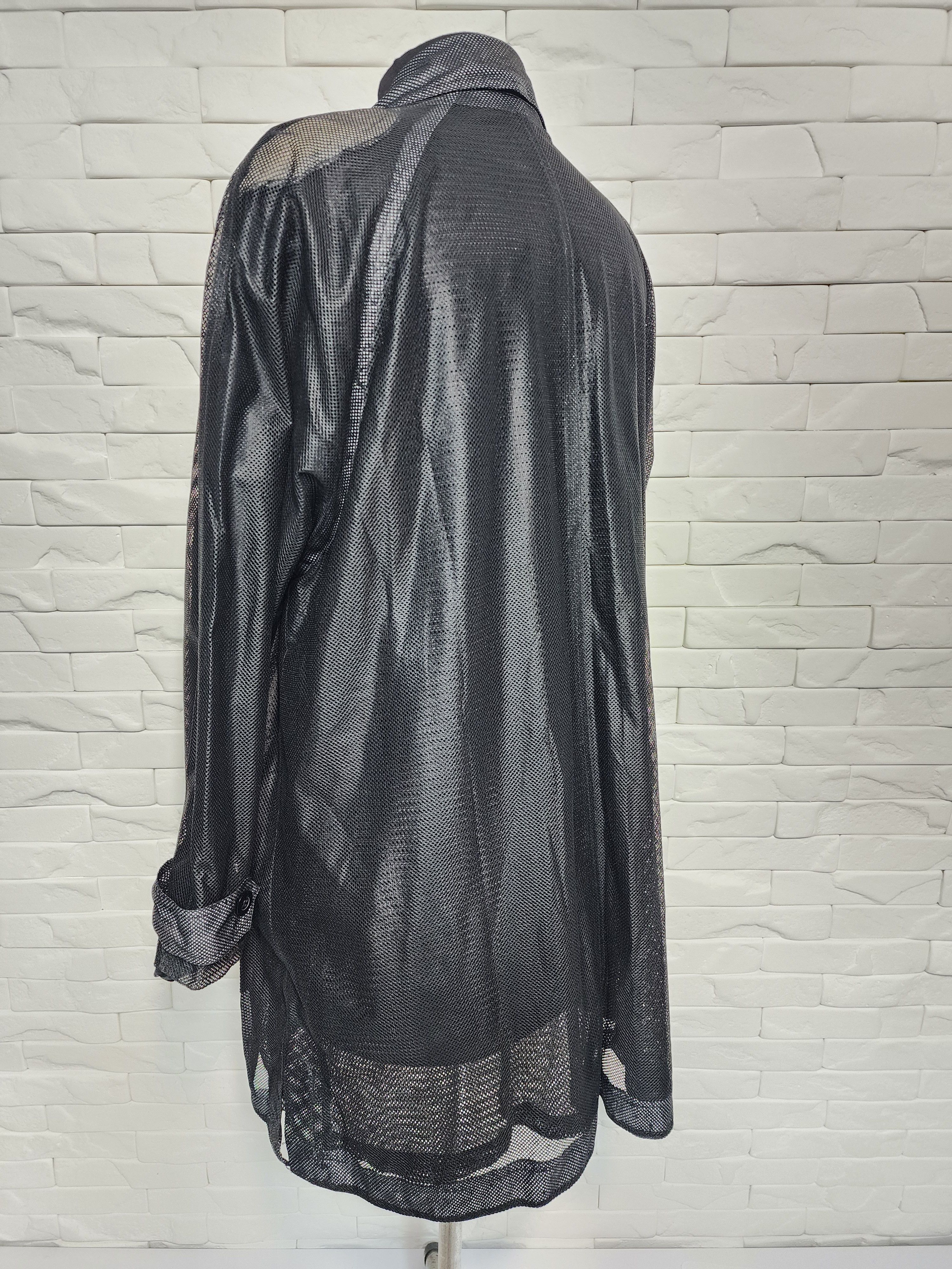 Designer Women's black jacket with a metal zipper. Size 3XL / US 20-22 - 6 Thumbnail