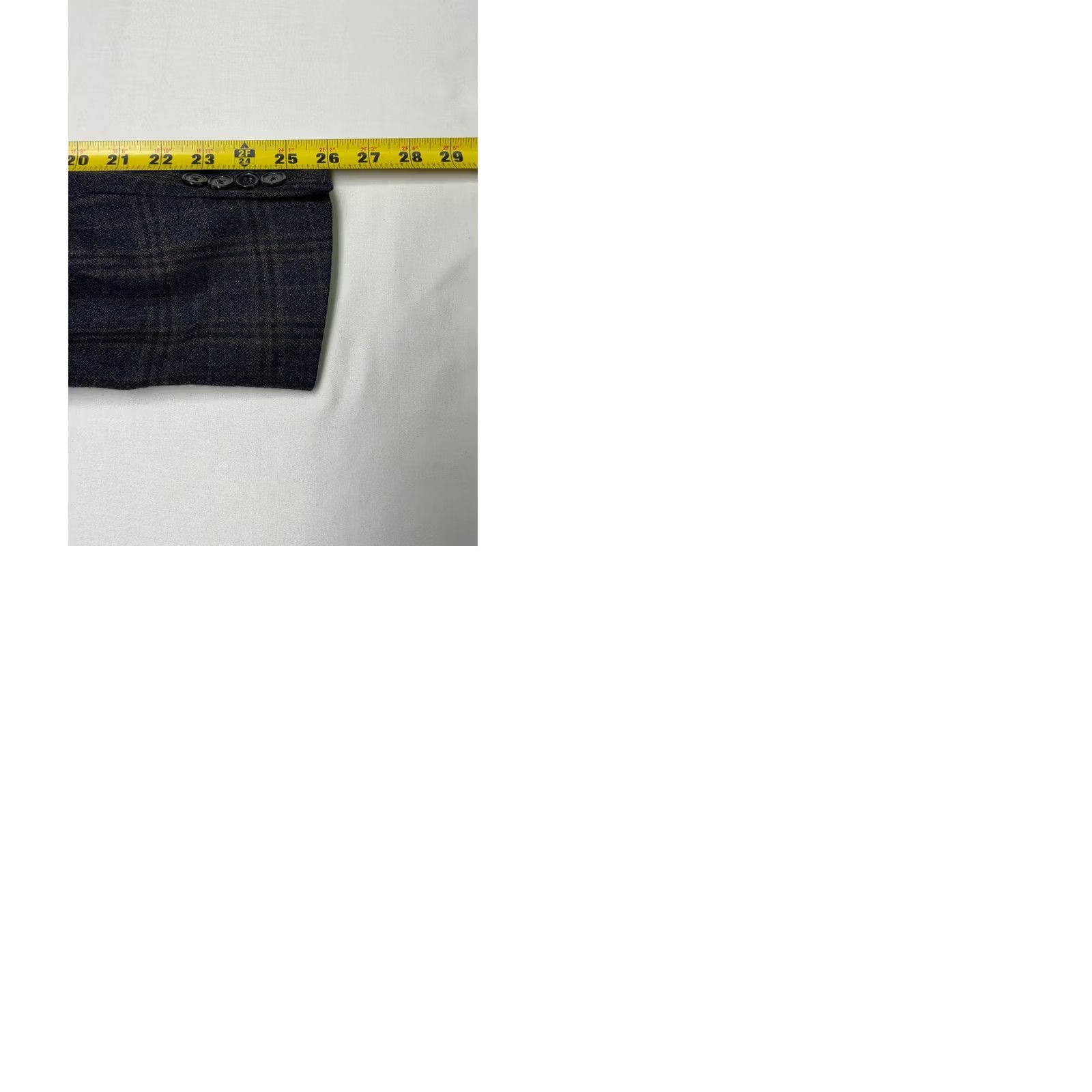 Ralph Lauren Lauren Ralph Coat Mens 46L Gray Men Plaid Wool Blend Blazer Sport Size 46R - 9 Thumbnail