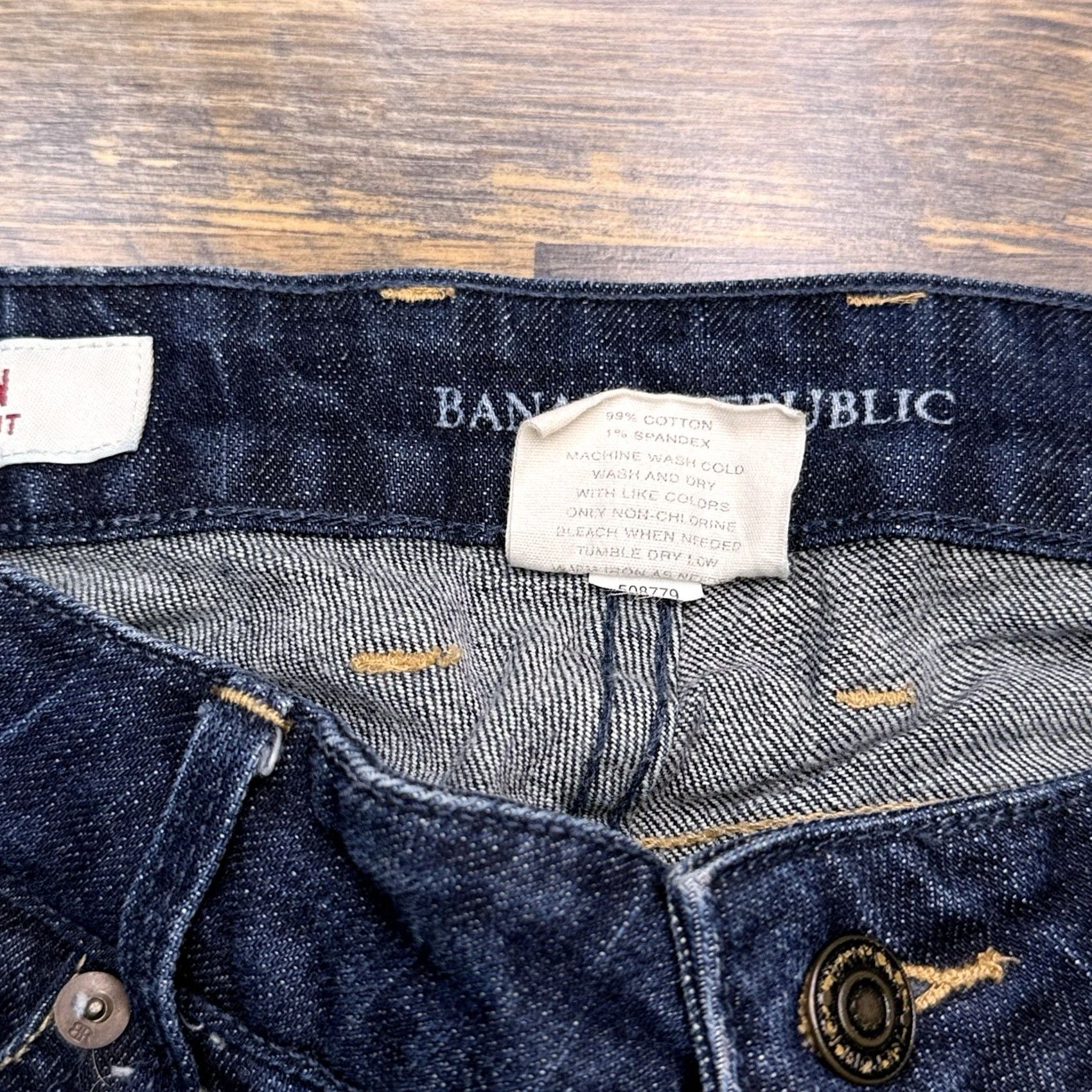 Banana Republic Banana Republic Jeans Women 6 Bootcut Low Rise Stretch Denim 5-Pocket City Blue Regular Length Inseam 31.5 in Size 28" / US 6 / IT 42 - 6 Thumbnail