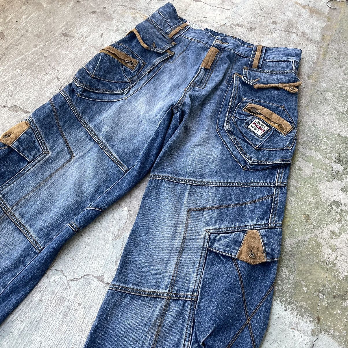 Japanese Brand × Vintage Vintage jetlag Bondage Cargo Jeans Japanese Style Y2K Size US 34 / EU 50 - 4 Thumbnail