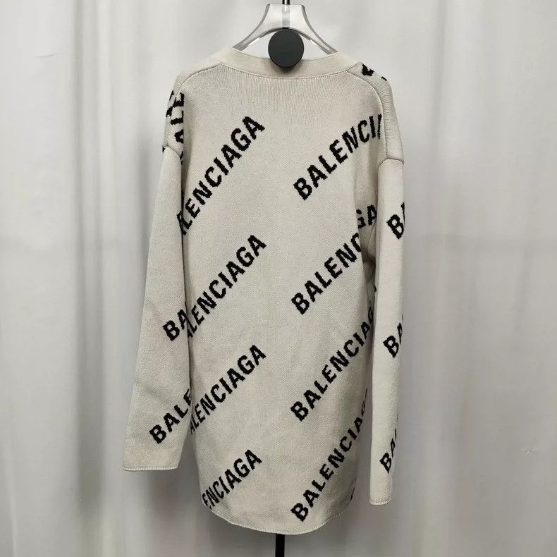 Balenciaga Balenciaga Knitted cardigan sweater full of logo Size XS / US 0-2 / IT 36-38 - 2 Thumbnail