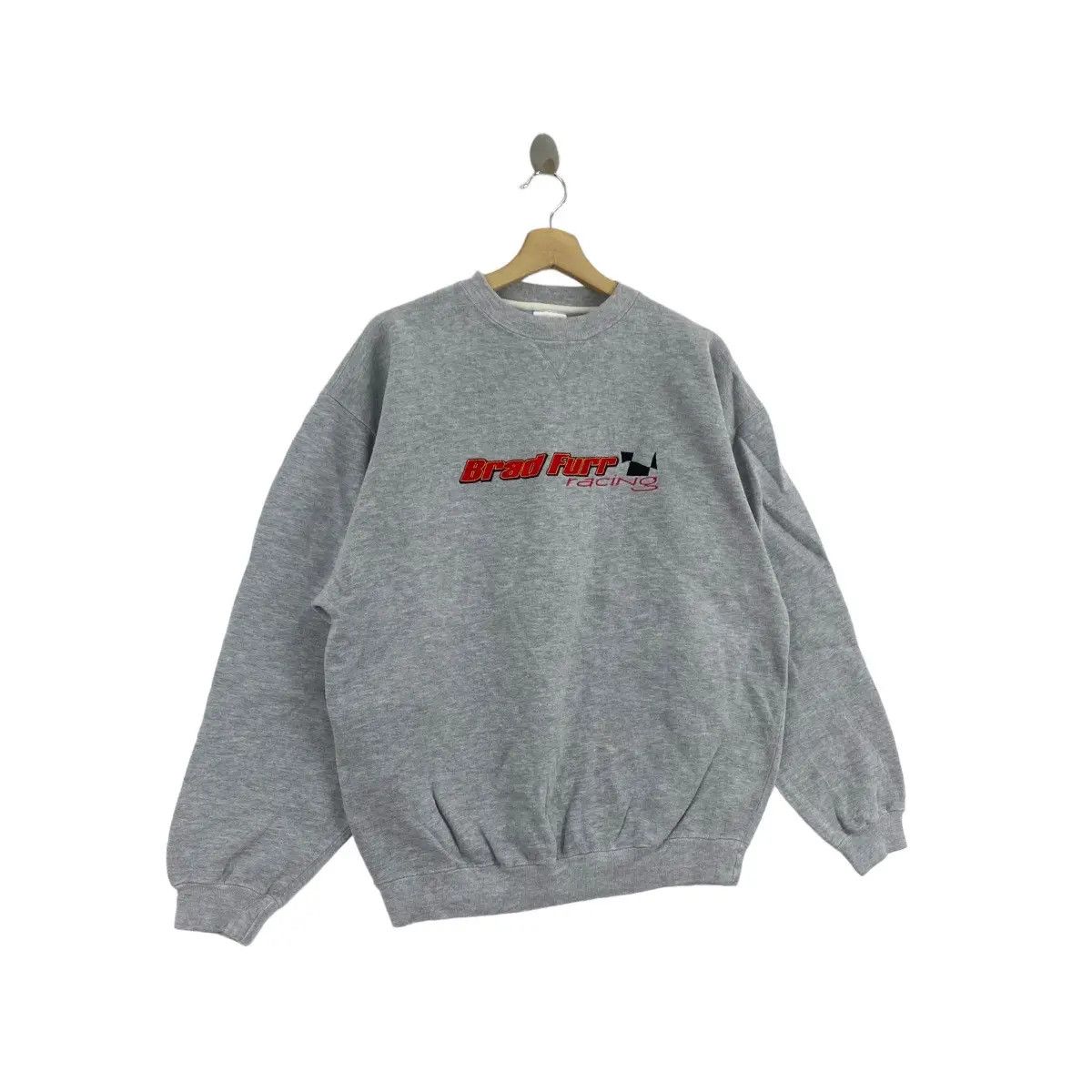 Vintage Vtg BRAD FURR RACING Speedways Calistoga Sweatshirt Pullover Size US L / EU 52-54 / 3 - 5 Thumbnail