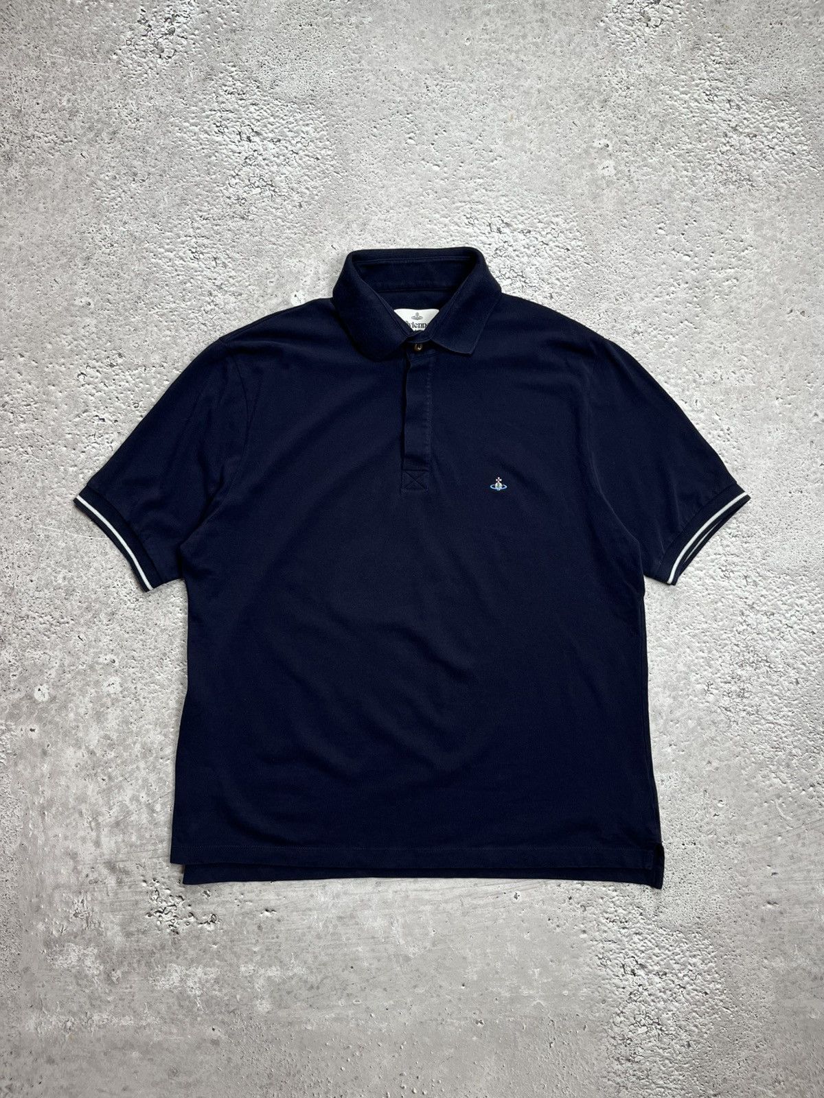 Vivienne Westwood Vivienne Westwood Navy Polo Shirt Size XXL Size US XXL / EU 58 / 5 - 1 Thumbnail