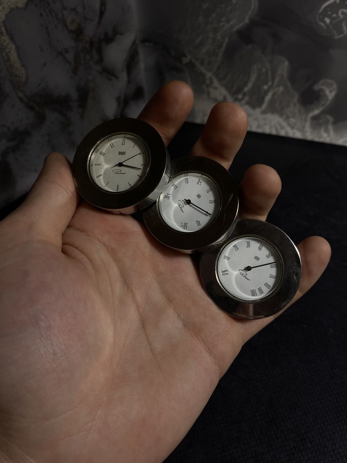 Jewelry × Vintage Vintage Desk Clock Set – Timeless Elegance ⏳ Japanese Brand Size ONE SIZE - 14 Thumbnail