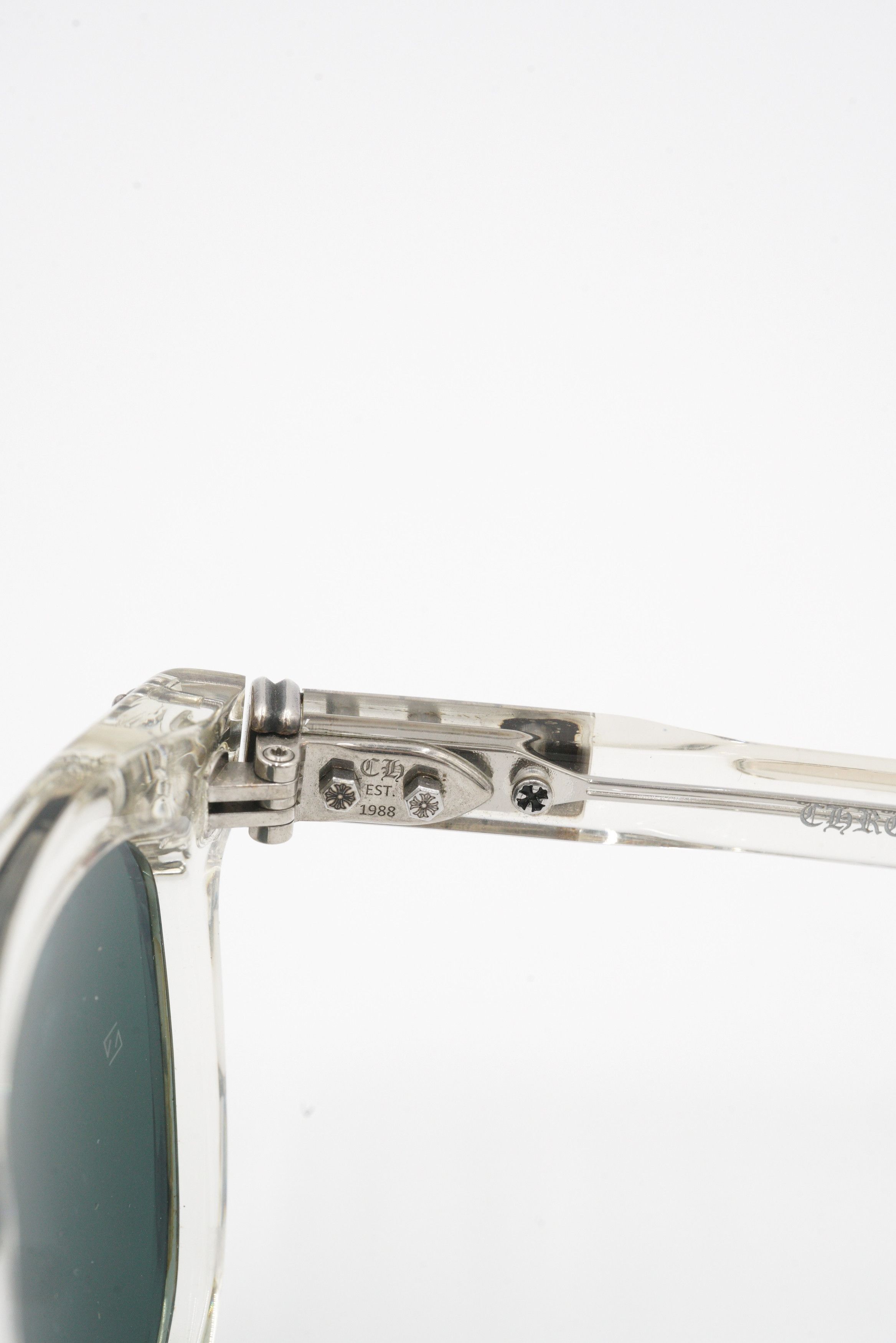 Chrome Hearts Chrome Hearts Smoke Show Sunglasses Crystal Dark Green Size ONE SIZE - 11 Thumbnail