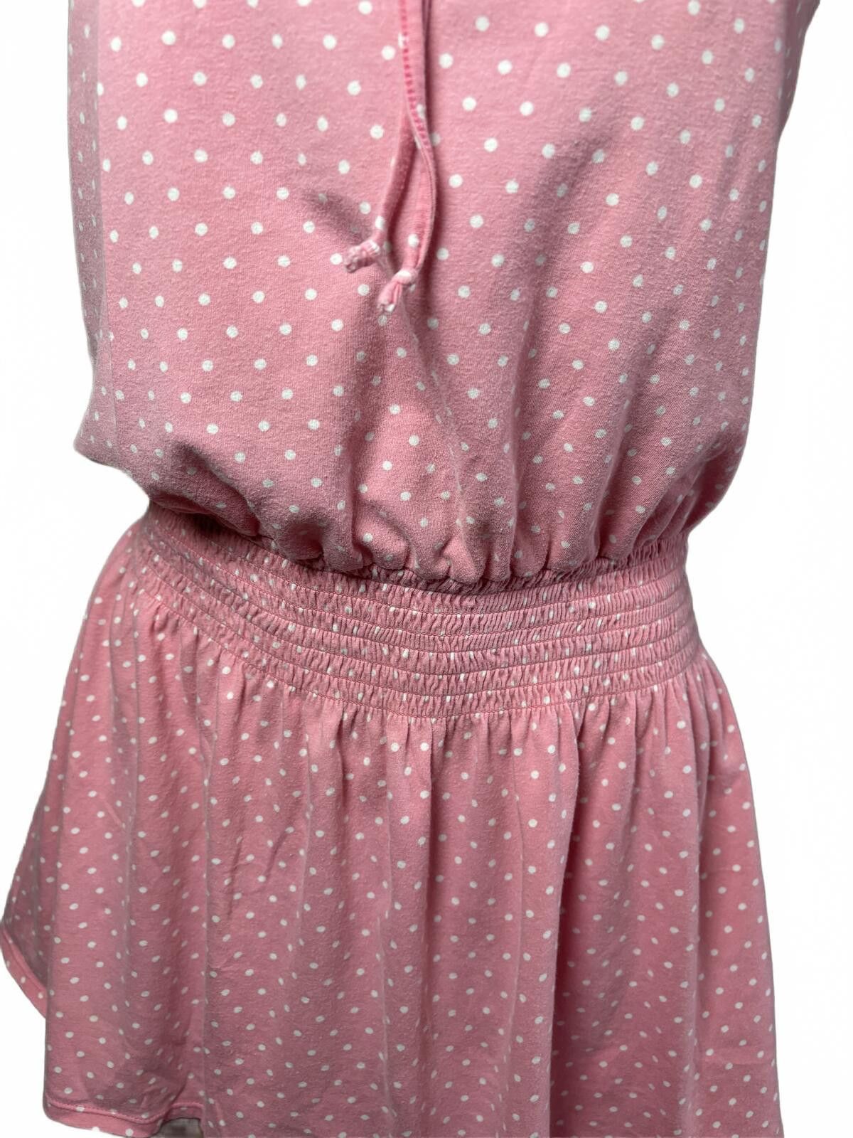 Unknown London Pink Polka Dot Sleeveless Dress. small. Size 28" / US 6 / IT 42 - 3 Thumbnail