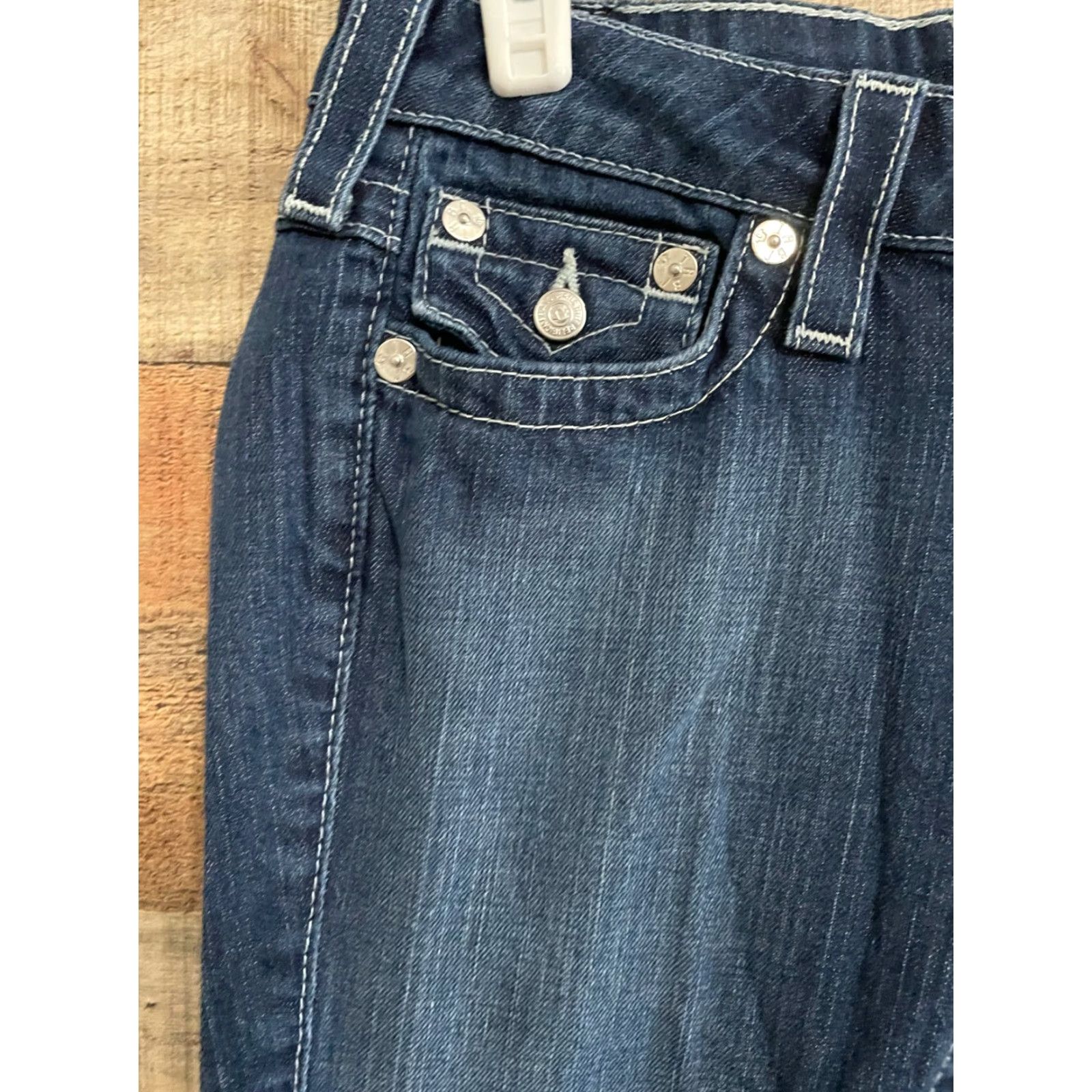 True Religion True Religion Women's Jeans Size 26 Dark Wash Skinny Denim 100% Cotton Regular Rise LS Pockets Blue Denim Skinny Jeans Women Size 26" / US 2 / IT 38 - 2 Thumbnail