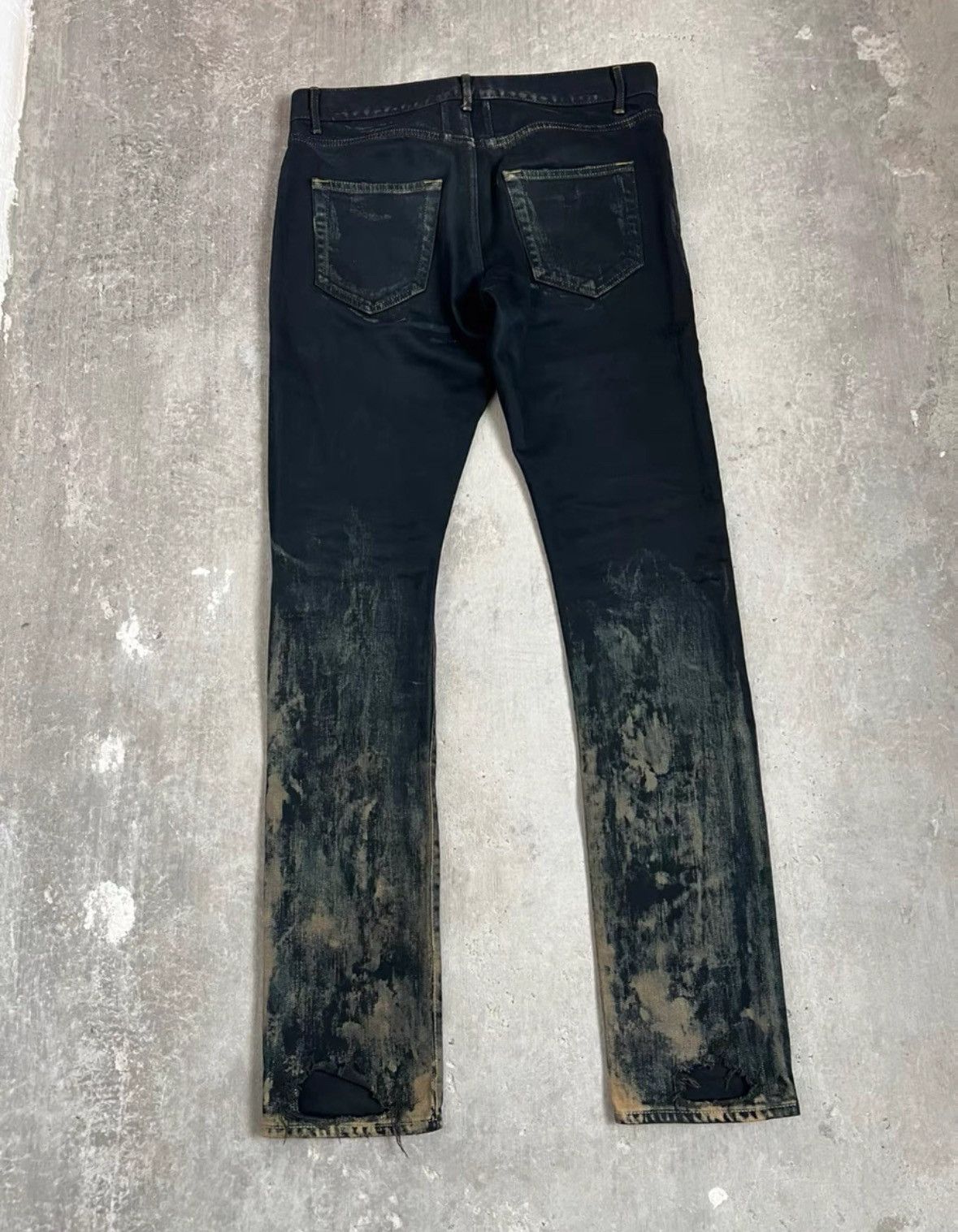 Saint Laurent Paris Saint laurent Oil Damage Jeans 2501-Nextarrow Size US 31 - 2 Thumbnail
