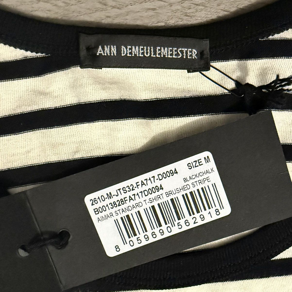 Ann Demeulemeester Ann Demeulemeester Aimar Striped Tee Size US M / EU 48-50 / 2 - 3 Thumbnail