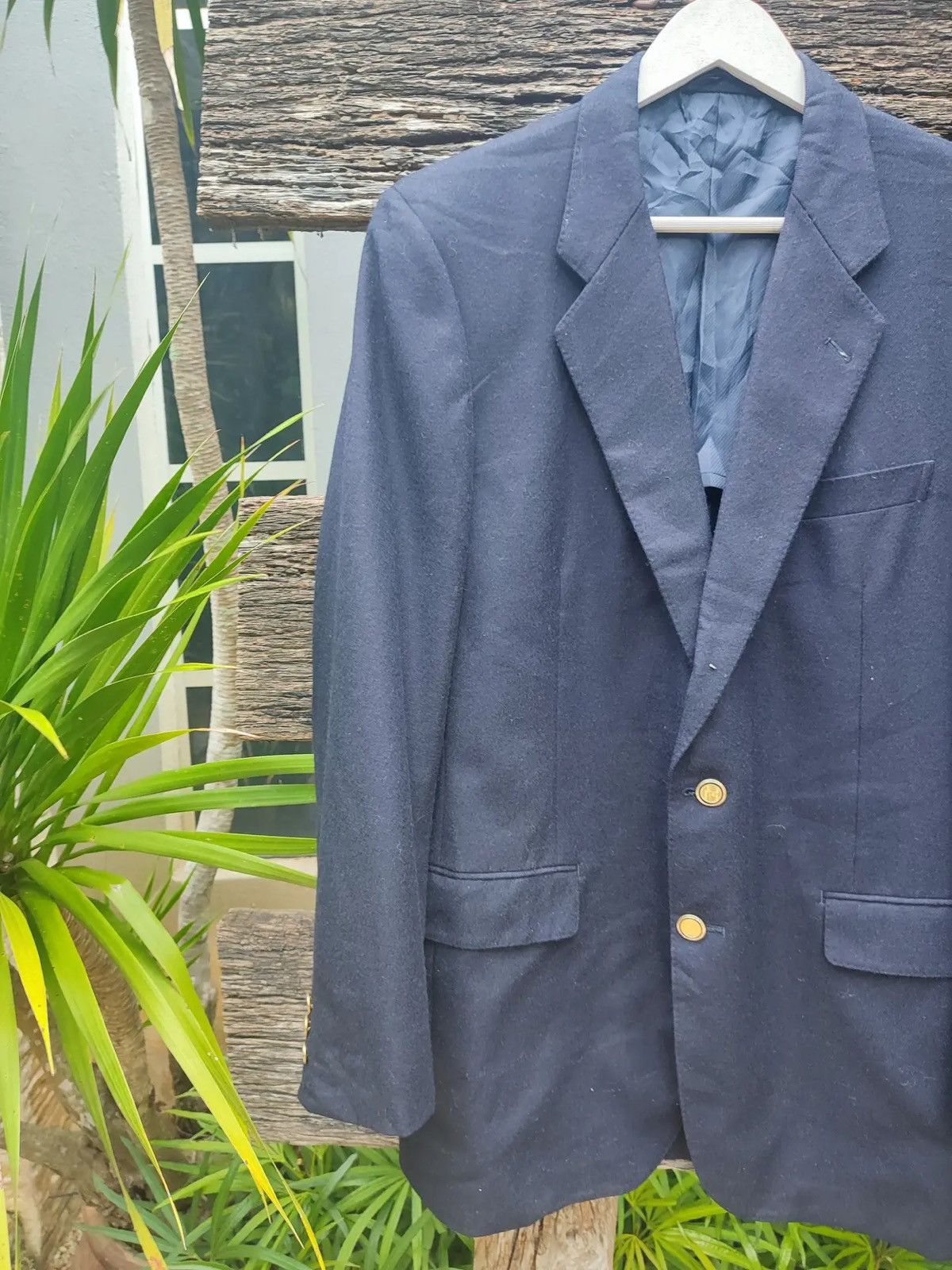 Pierre Cardin Pierre Cardin Wool Blazer – Navy – Gold Buttons Size 42R - 2 Thumbnail