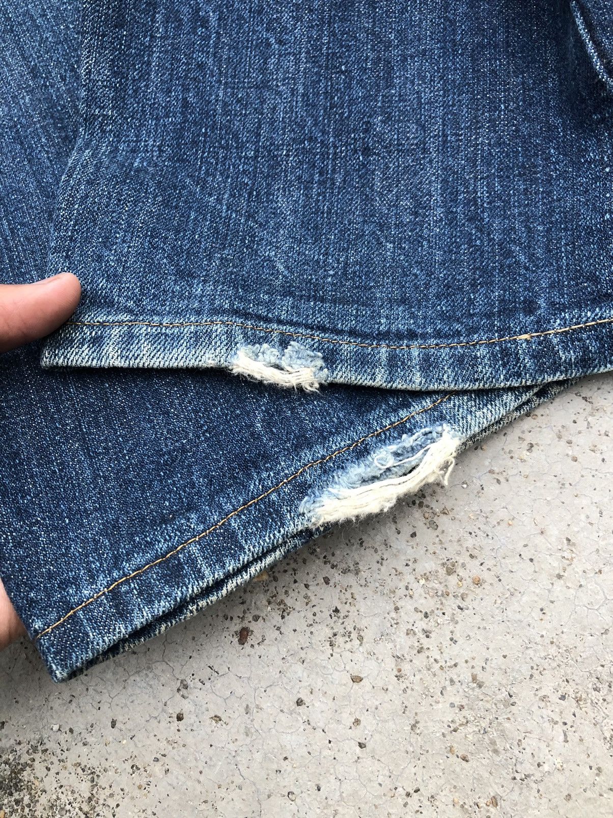 Japanese Brand WIDE LEG SELVEDGE THE NINE HEADS DENIM Size US 31 - 8 Thumbnail