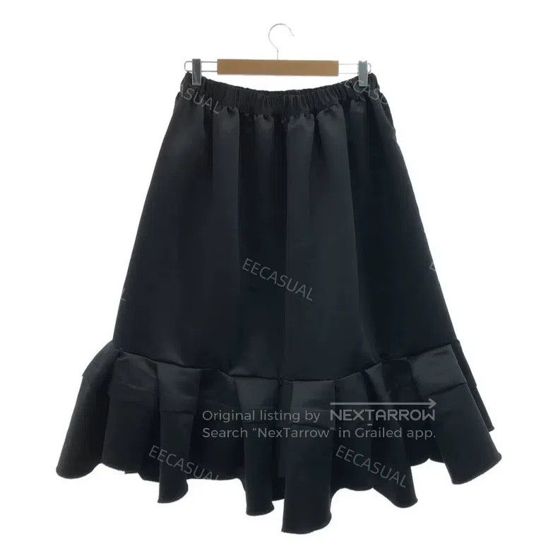 Comme des Garcons Comme Des Garcons size M Black Polyester Satin Pleated Max Size 22" - 2 Thumbnail