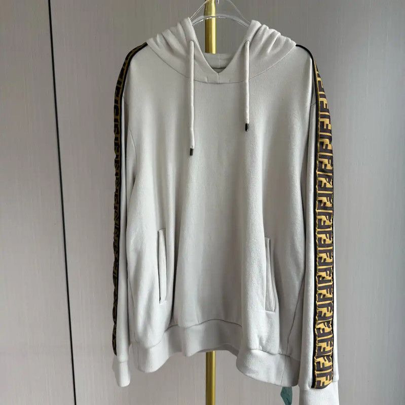 Fendi Fendi White Cotton Women's Hoodie 0089 Size ONE SIZE - 1 Thumbnail