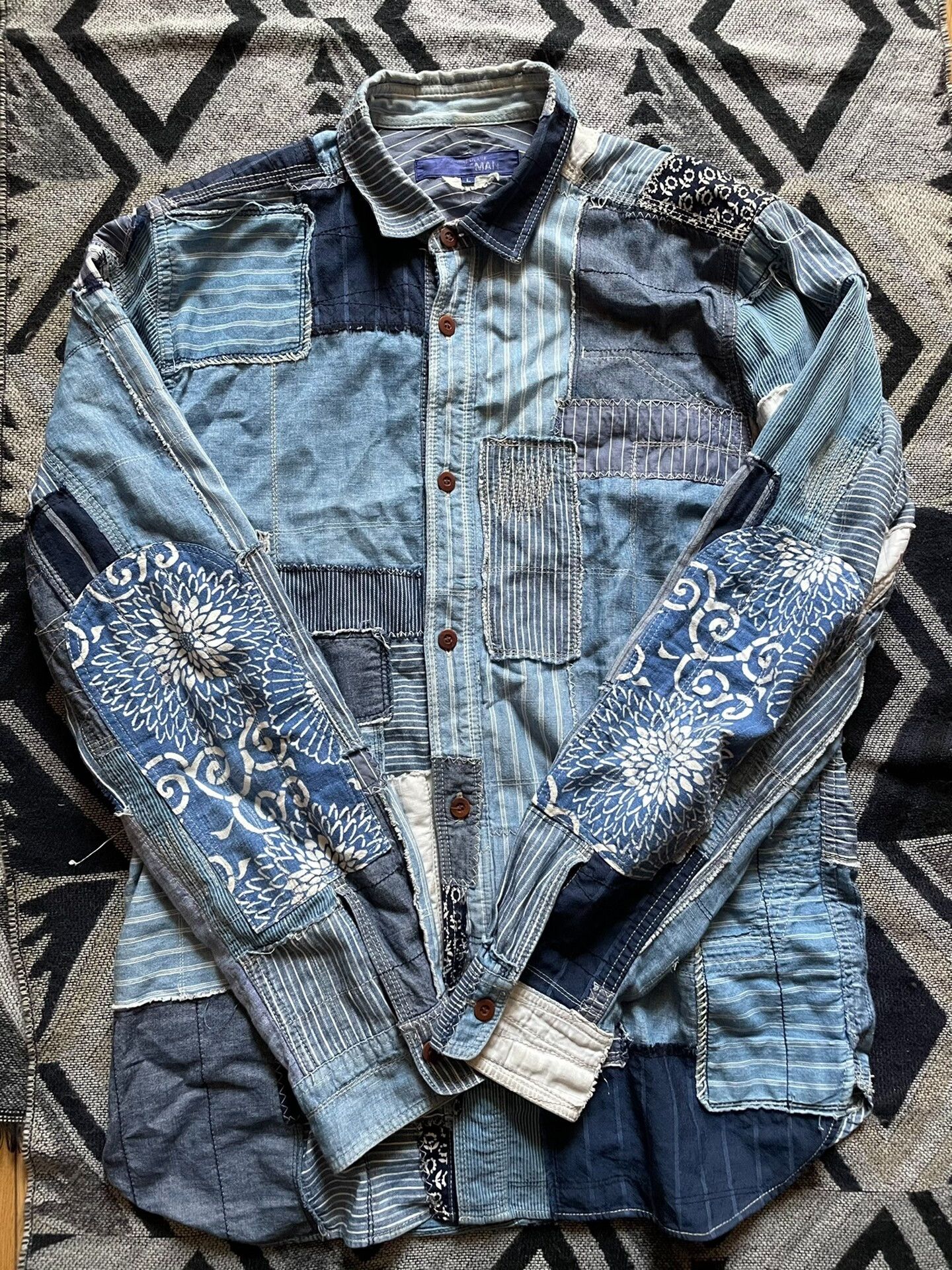 Junya Watanabe junya watanabe patchwork denim shirt Size US L / EU 52-54 / 3 - 1 Thumbnail