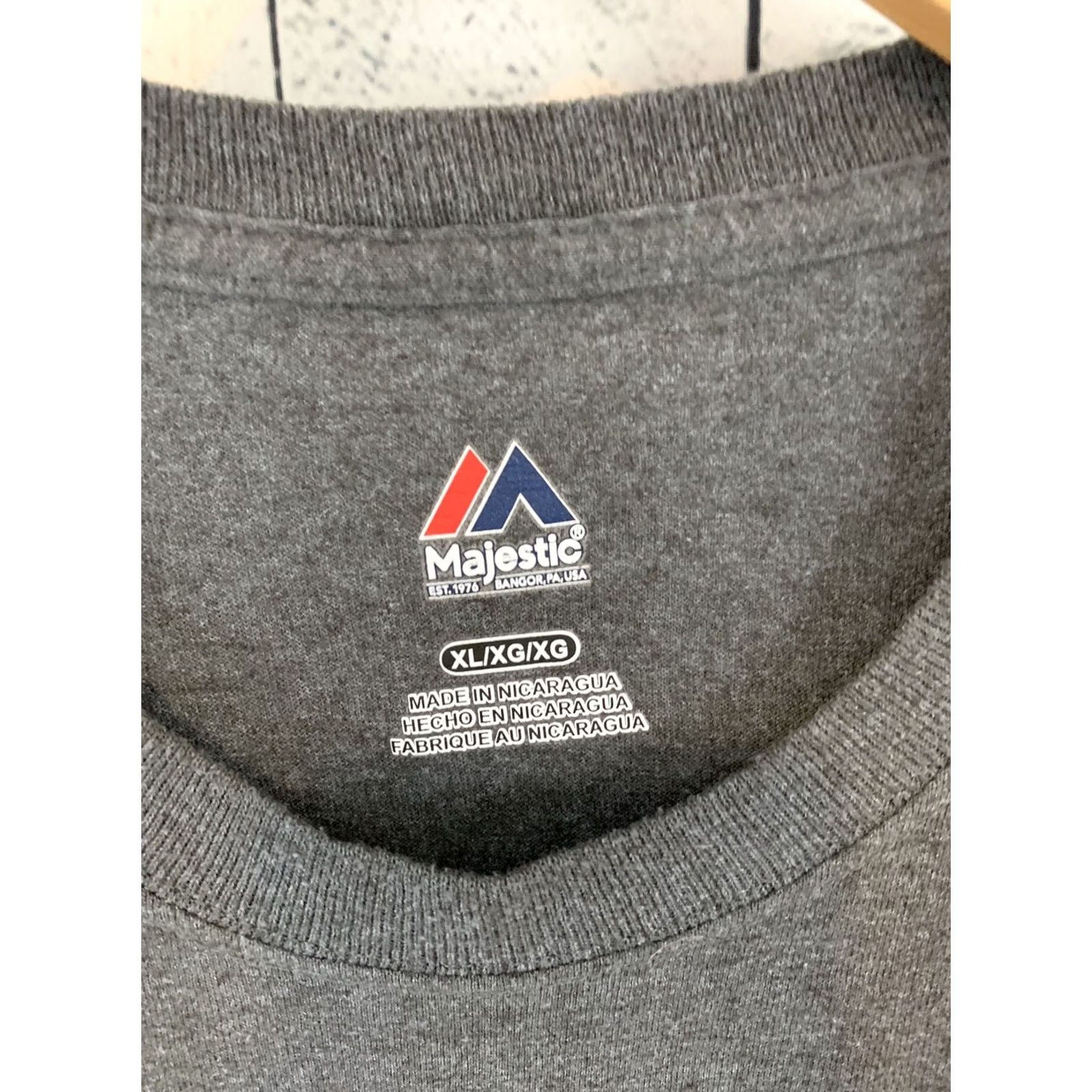 Champion Majestic T-Shirt Denver Broncos Super Bowl 50 Champions Gray XL R3 VGUC Men Short Sleeve Graphic Tee Size US XL / EU 56 / 4 - 2 Thumbnail