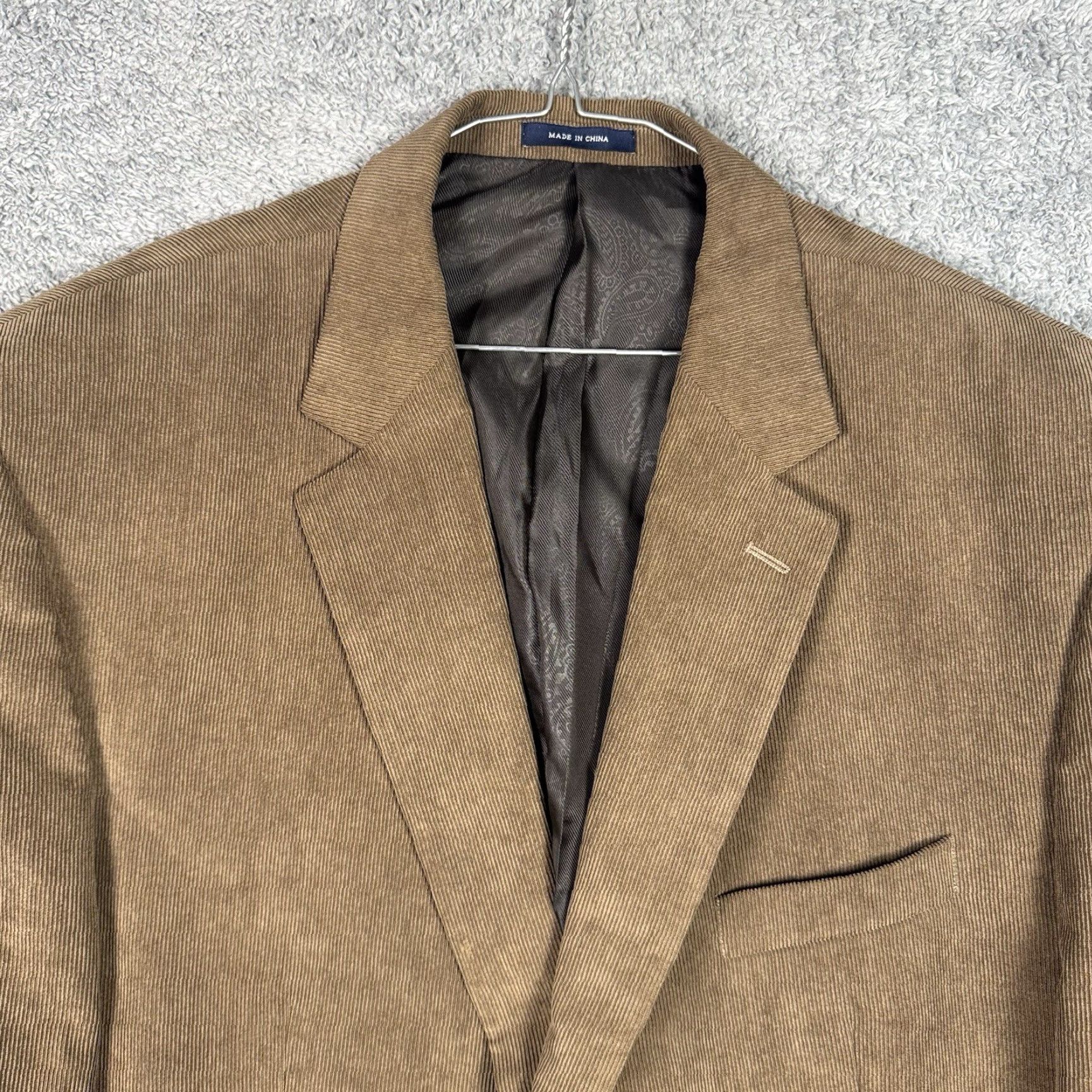 Vintage Ralph Lauren RRL Corduroy Blazer Men 48R Sportcoat Brown Notch Lapel Two-Button Single-Breasted Jacket Cardigan? Size 48R - 3 Thumbnail