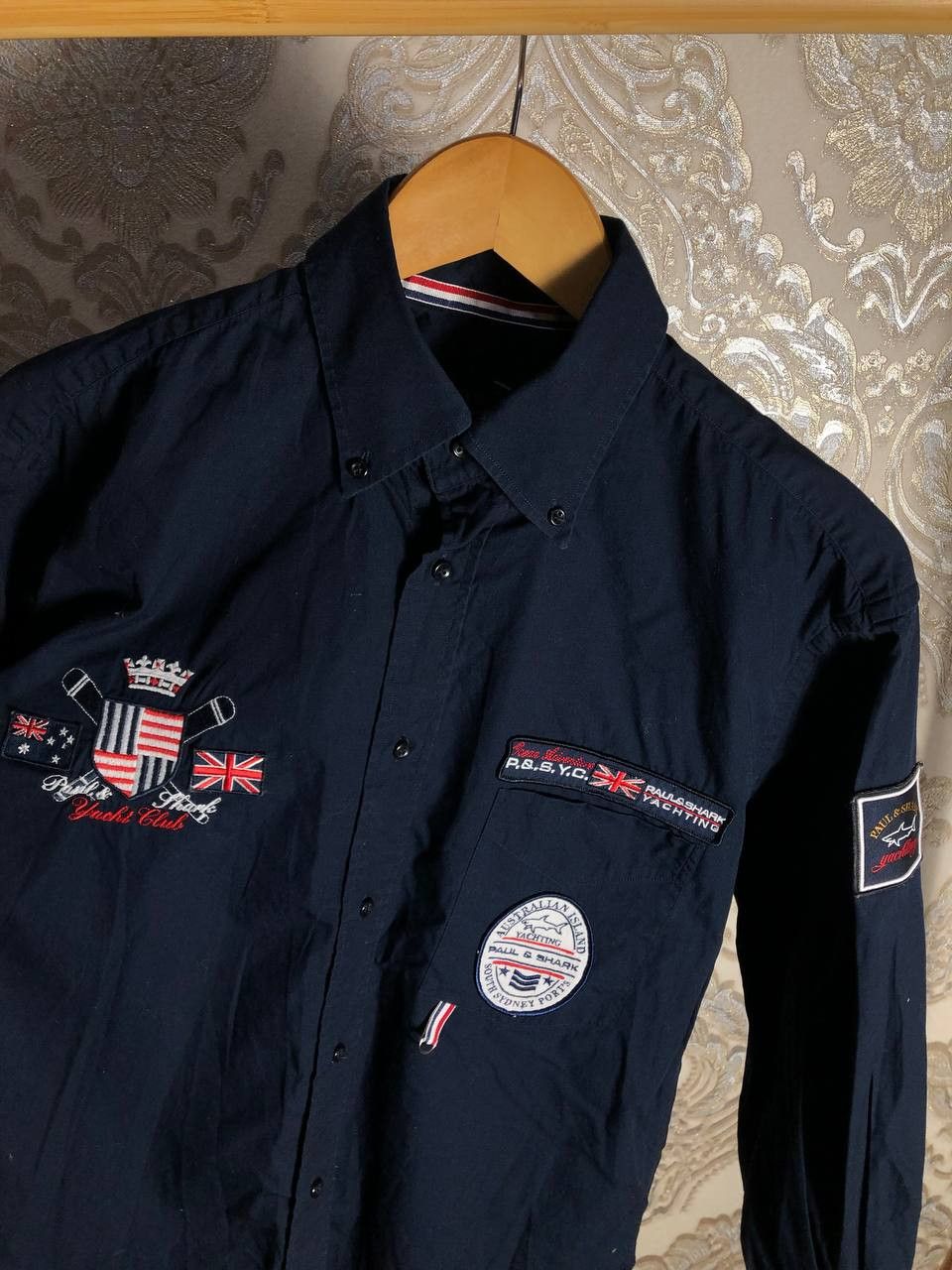 Paul & Shark Vintage Paul & Shark Yachting Designer Casual Shirt 90s Size US L / EU 52-54 / 3 - 3 Thumbnail