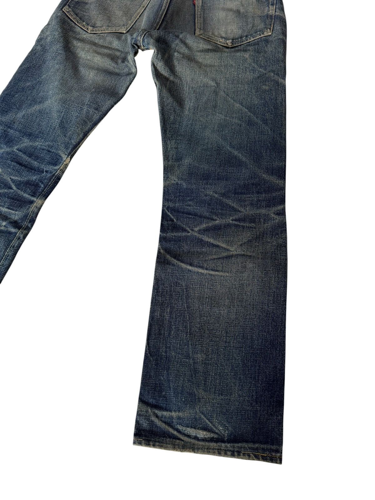 Denime DENIME Made In Japan Redline Selvedge Distressed Jeans Size US 27 - 14 Thumbnail