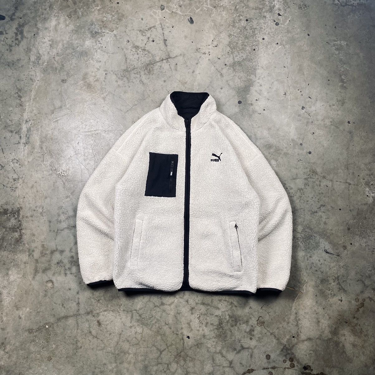 Puma Puma Tactical Sherpa Fleece Reversible Jacket Size US M / EU 48-50 / 2 - 1 Thumbnail