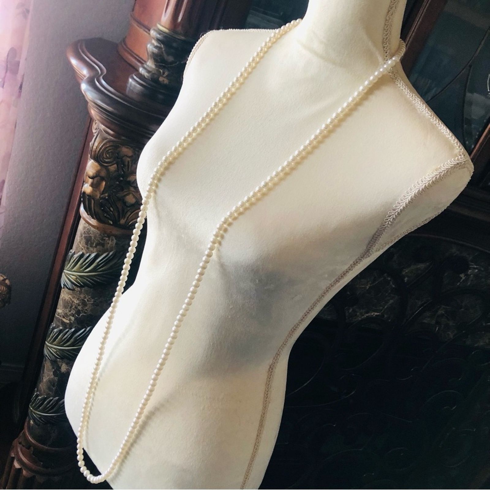 Vintage Vintage extra long length classic white pearl necklace Size ONE SIZE - 1 Thumbnail