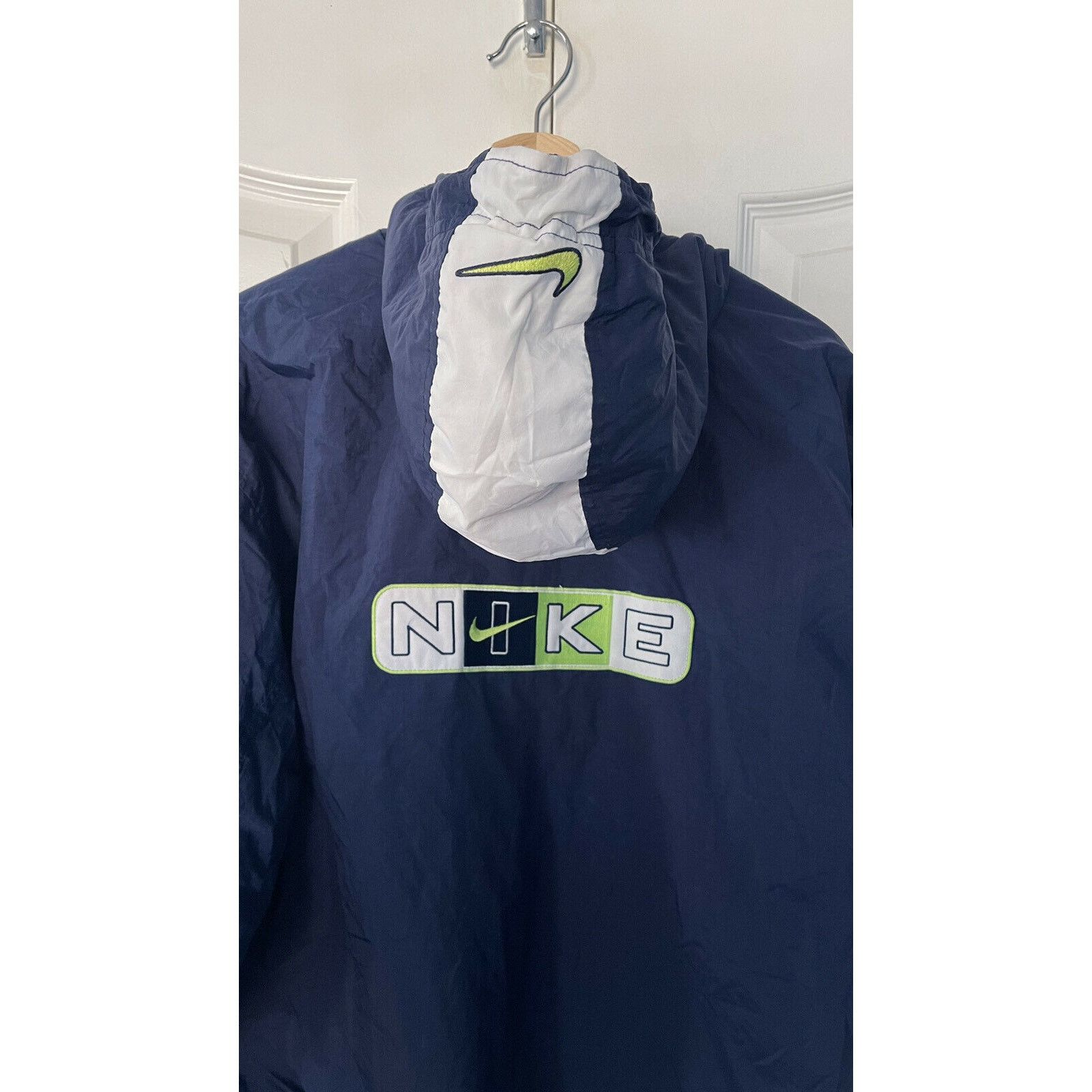 Nike Vintage 90’s L Nike Blue Lined Jacket Zip 90s VTG Size US L / EU 52-54 / 3 - 3 Thumbnail