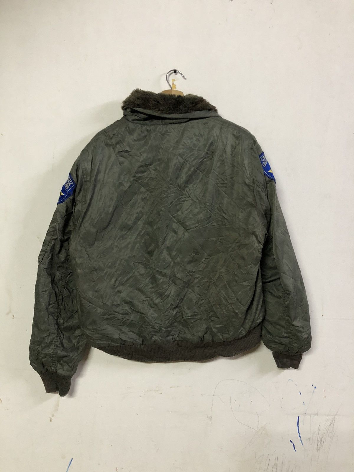 Japanese Brand Vintage Bomber Jacket reversible Double Pockets 90’s Size US L / EU 52-54 / 3 - 2 Thumbnail