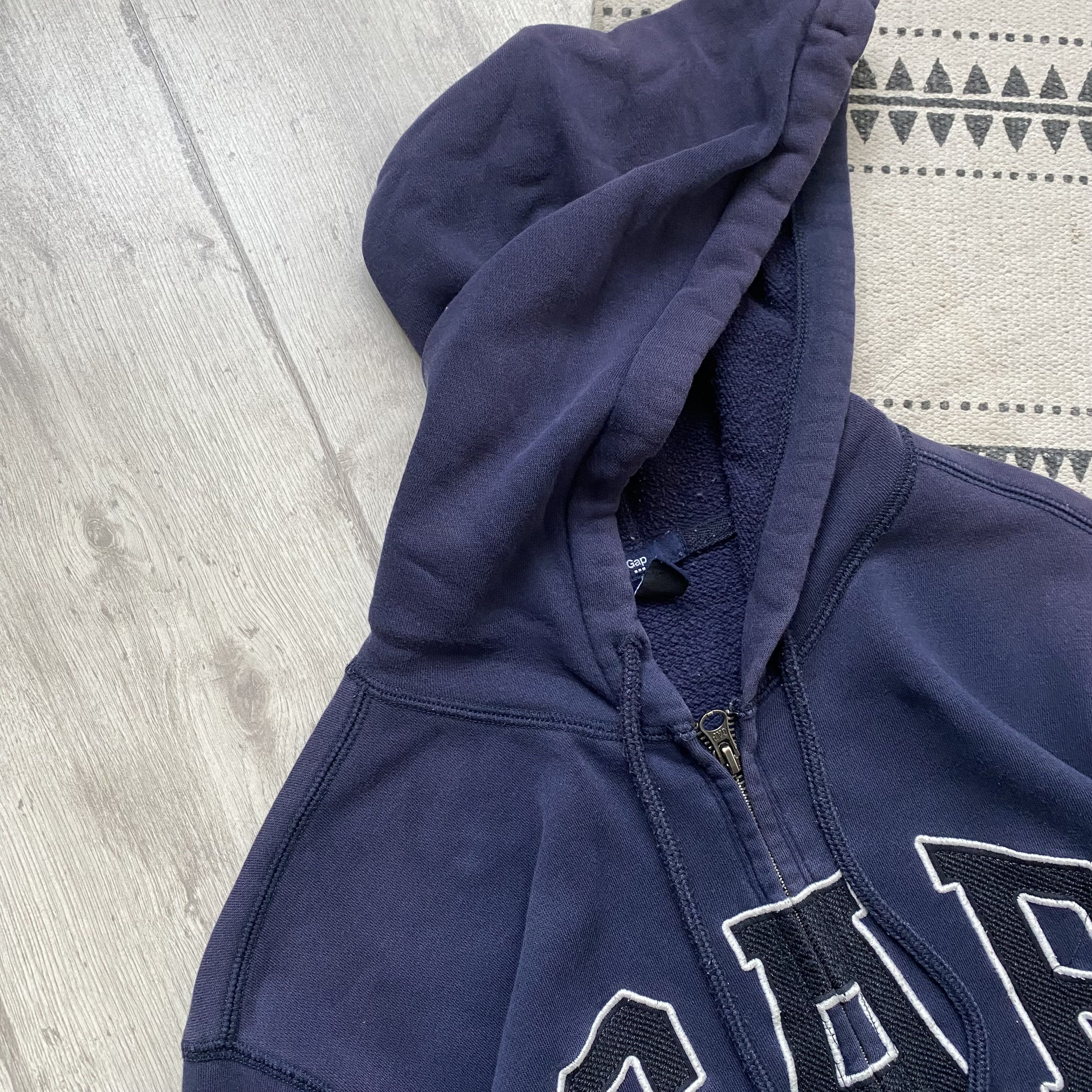 Gap Vintage 2000s Faded Gap zip hoodie Y2K big logo Size US M / EU 48-50 / 2 - 6 Thumbnail