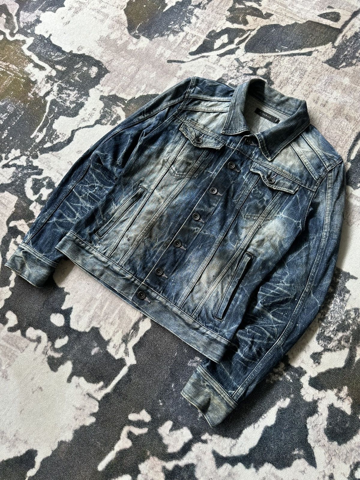 CIVARIZE 00’s Civarize dirty denim jacket Size US M / EU 48-50 / 2 - 5 Thumbnail