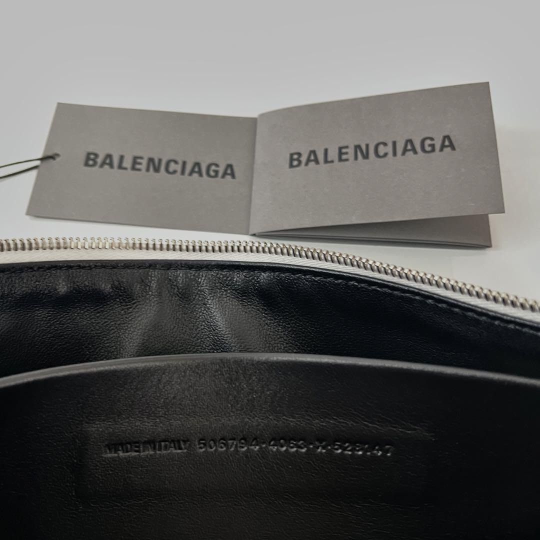 Balenciaga SUPERMARKET MAGAZINE LEATHER CLUTCH BAG Size ONE SIZE - 3 Thumbnail