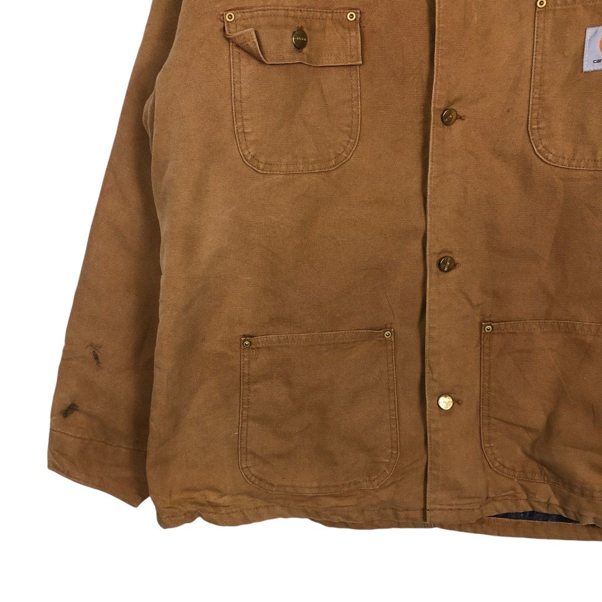 Carhartt 🔥VINTAGE CHORE JACKET CARHARTT DUCK CANVAS WORKER Size US L / EU 52-54 / 3 - 5 Thumbnail