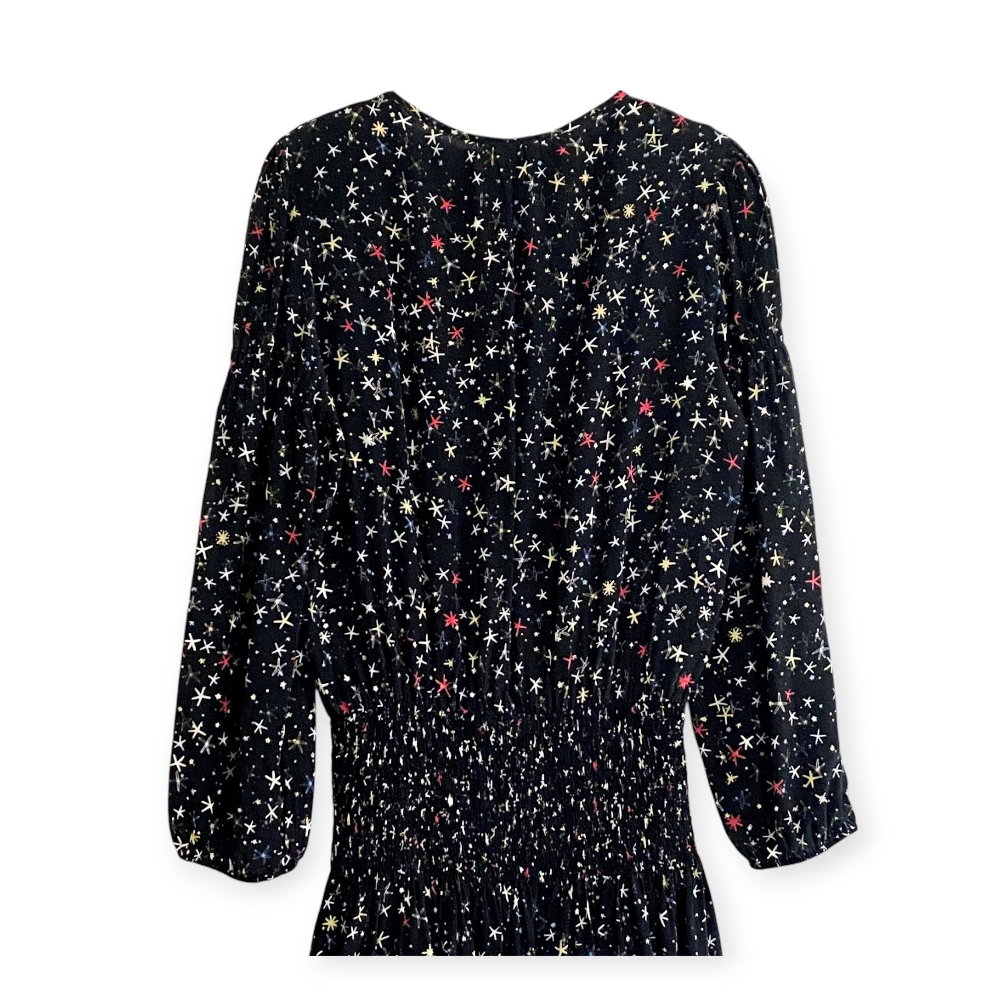 Anine Bing Anine Bing 'Martha' Black Silk Stars Print Dress Size L Size L / US 10 / IT 46 - 9 Thumbnail