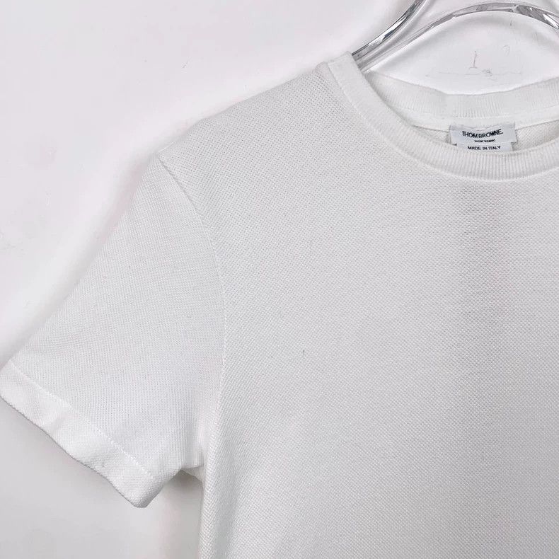 Thom Browne Thom Browne Size 38 White striped cotton short-sleeved T-s Size US XXS / EU 40 - 3 Thumbnail