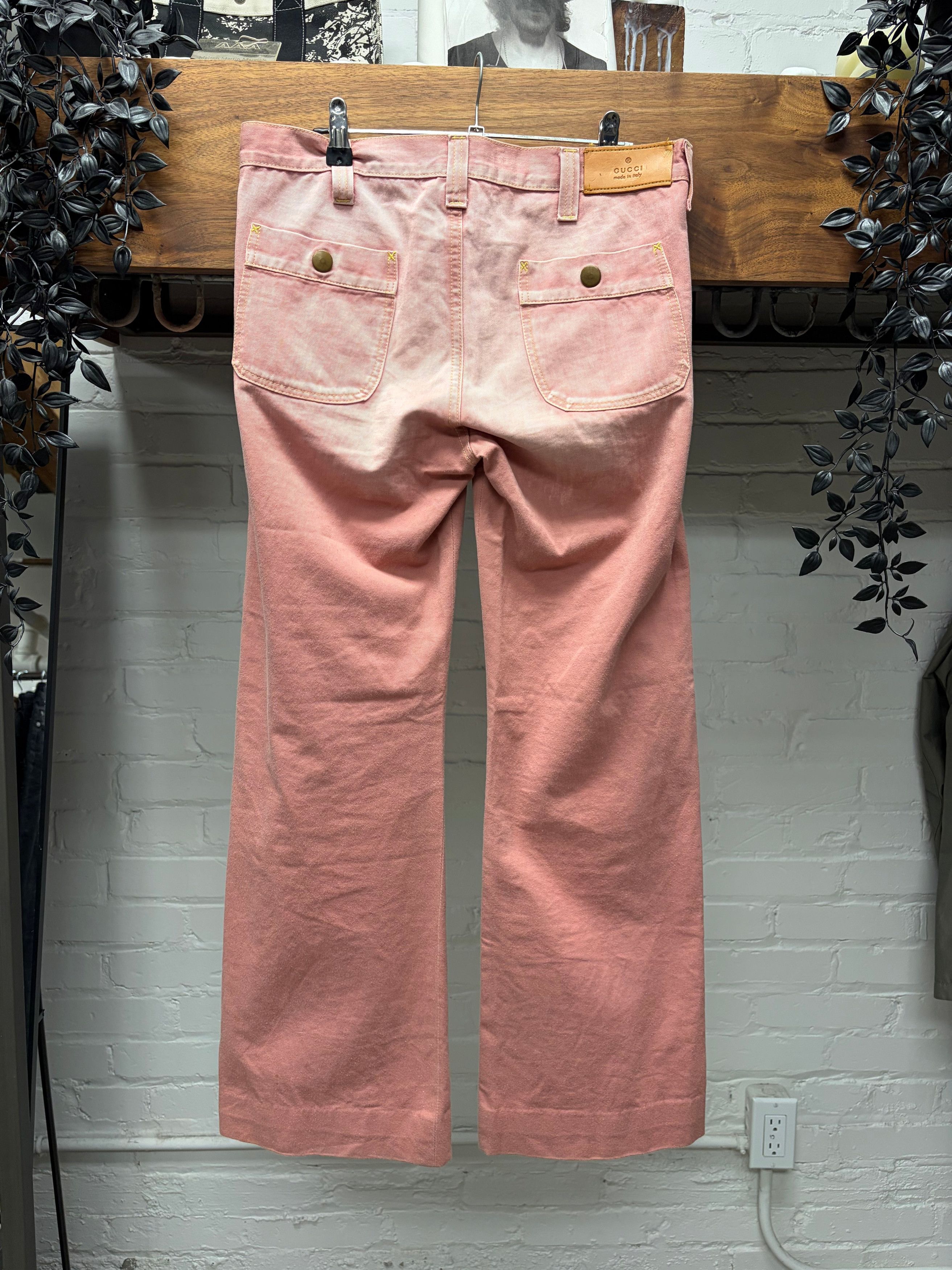 Gucci Gucci by Frida Giannini ‘Coral Pink’ Low Rise Straight Cut Jeans Size US 32 / EU 48 - 3 Thumbnail