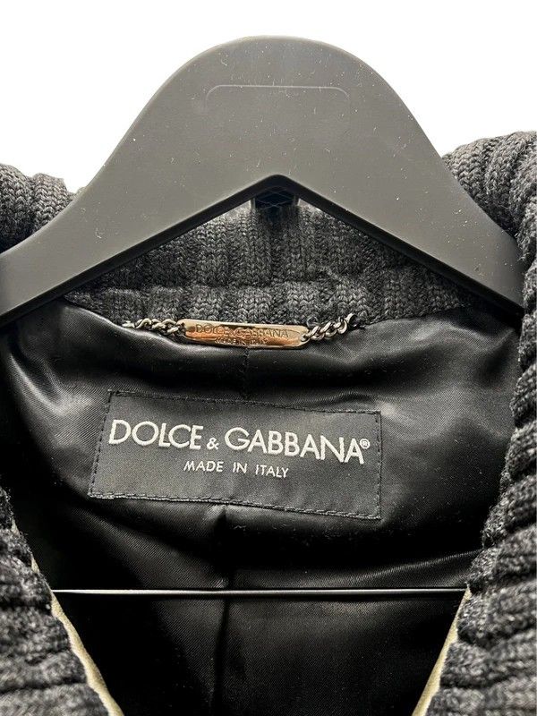 Dolce & Gabbana SHEEPSKIN LEATHER HIGH NECK JACKET Size US L / EU 52-54 / 3 - 4 Thumbnail