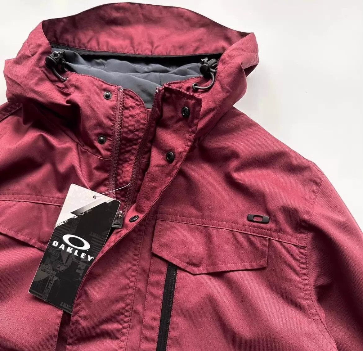Oakley Oakley Wine Red Rare Ski/Snowboard Jacket L Size US L / EU 52-54 / 3 - 3 Thumbnail