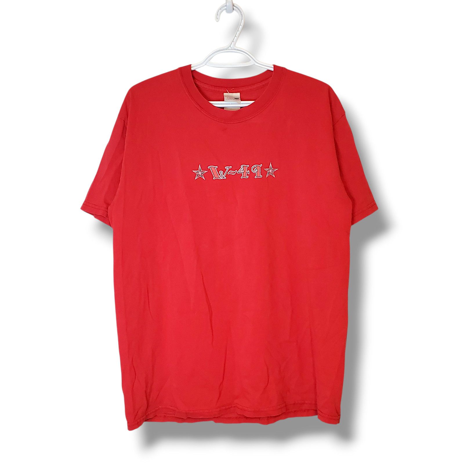 Vintage Vintage Y2K West 49 Skateboard Graphic Shirt Red Size L Size US L / EU 52-54 / 3 - 1 Thumbnail