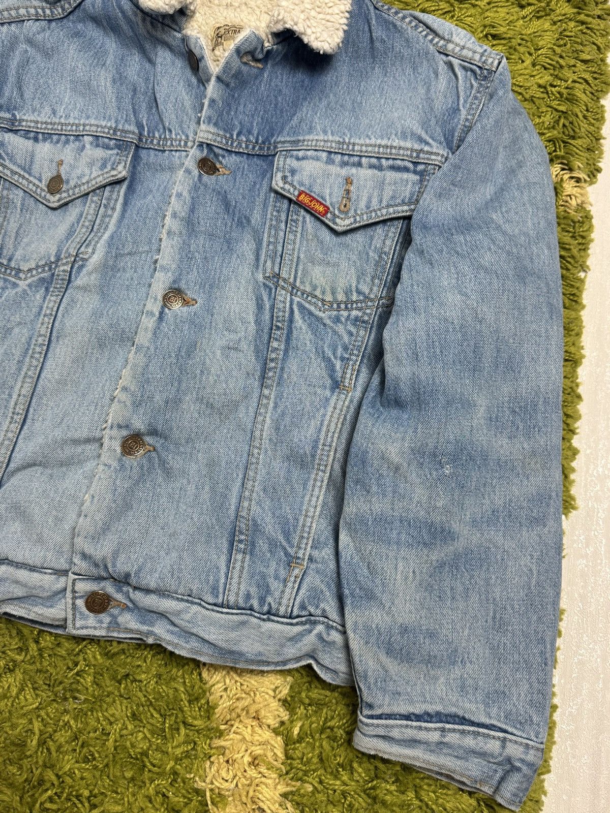 Big John Rare‼️ Vintage Big John Rare Jeans DISTRESSED Denim Trucker Size US M / EU 48-50 / 2 - 3 Thumbnail