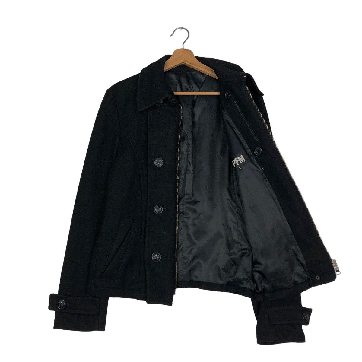 Hysteric Glamour 🔥Vintage Biker Jacket Double Collar Wool PPFM Japan Made Size US L / EU 52-54 / 3 - 11 Thumbnail