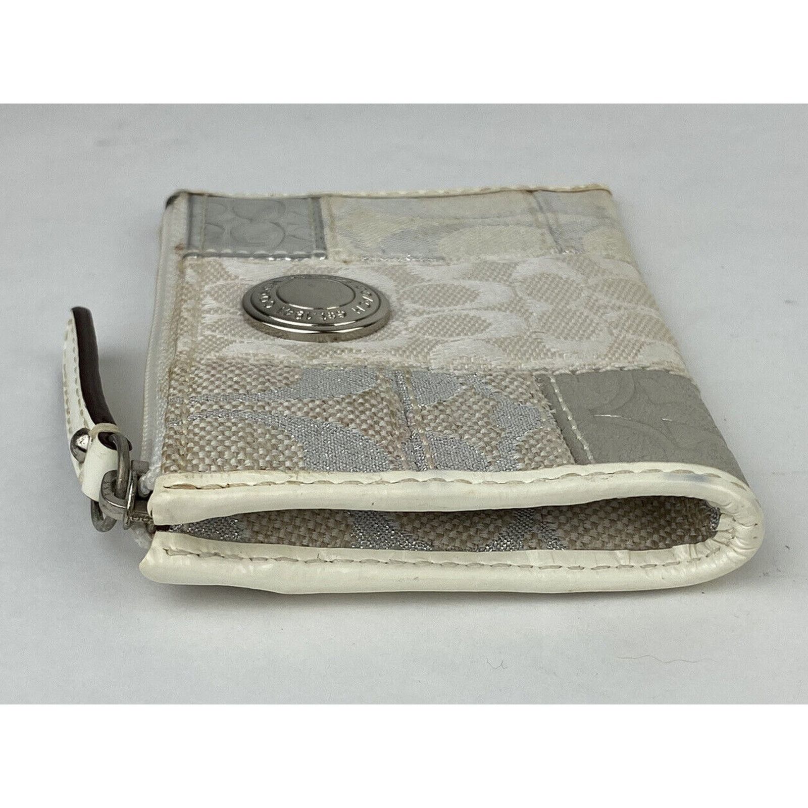 Coach Coach Patchwork Canvas Small Zip Coin Purse Pouch Keychain Size ONE SIZE - 6 Thumbnail