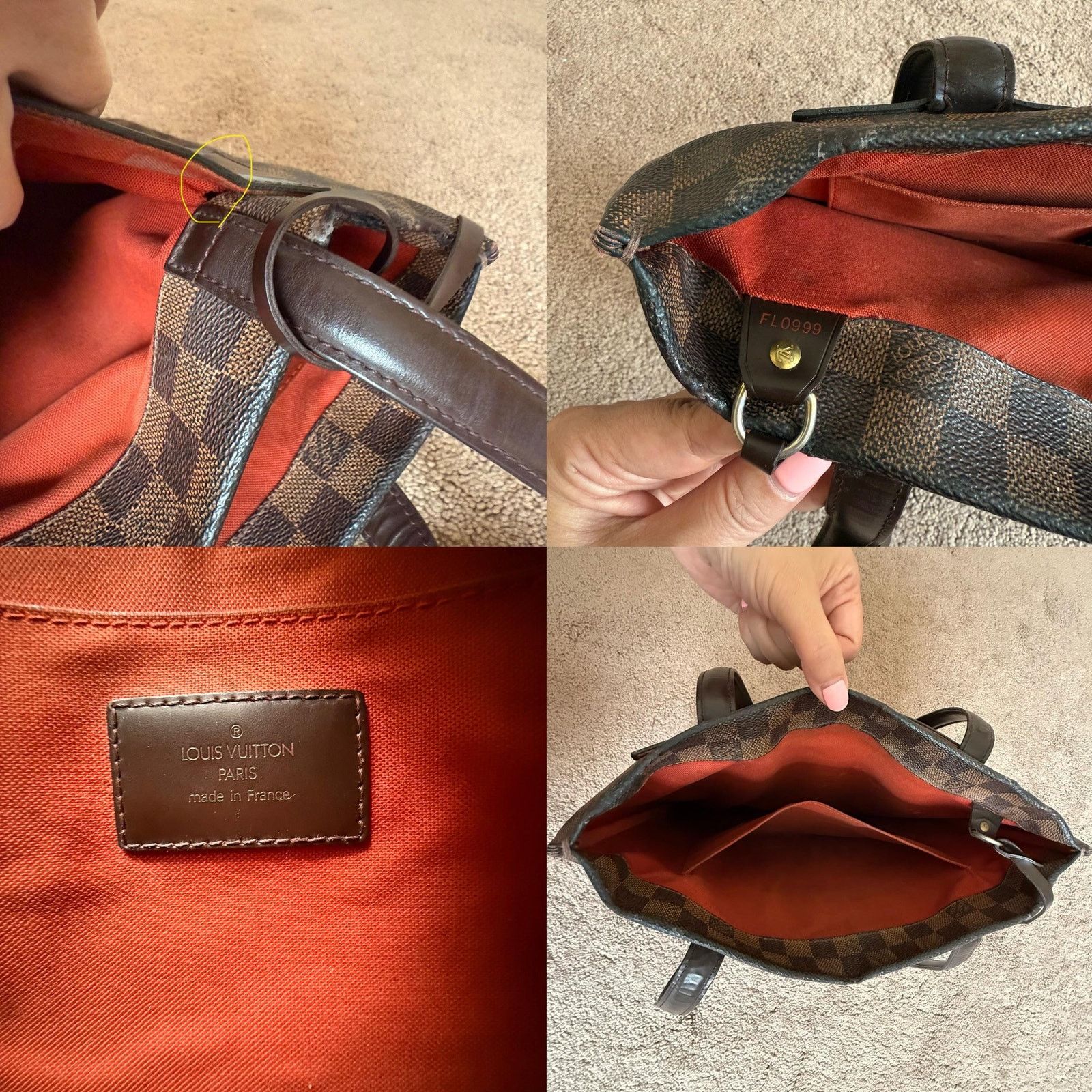 Louis Vuitton Authentic Louis Vuitton Damier tote bag and second bag Size ONE SIZE - 7 Thumbnail