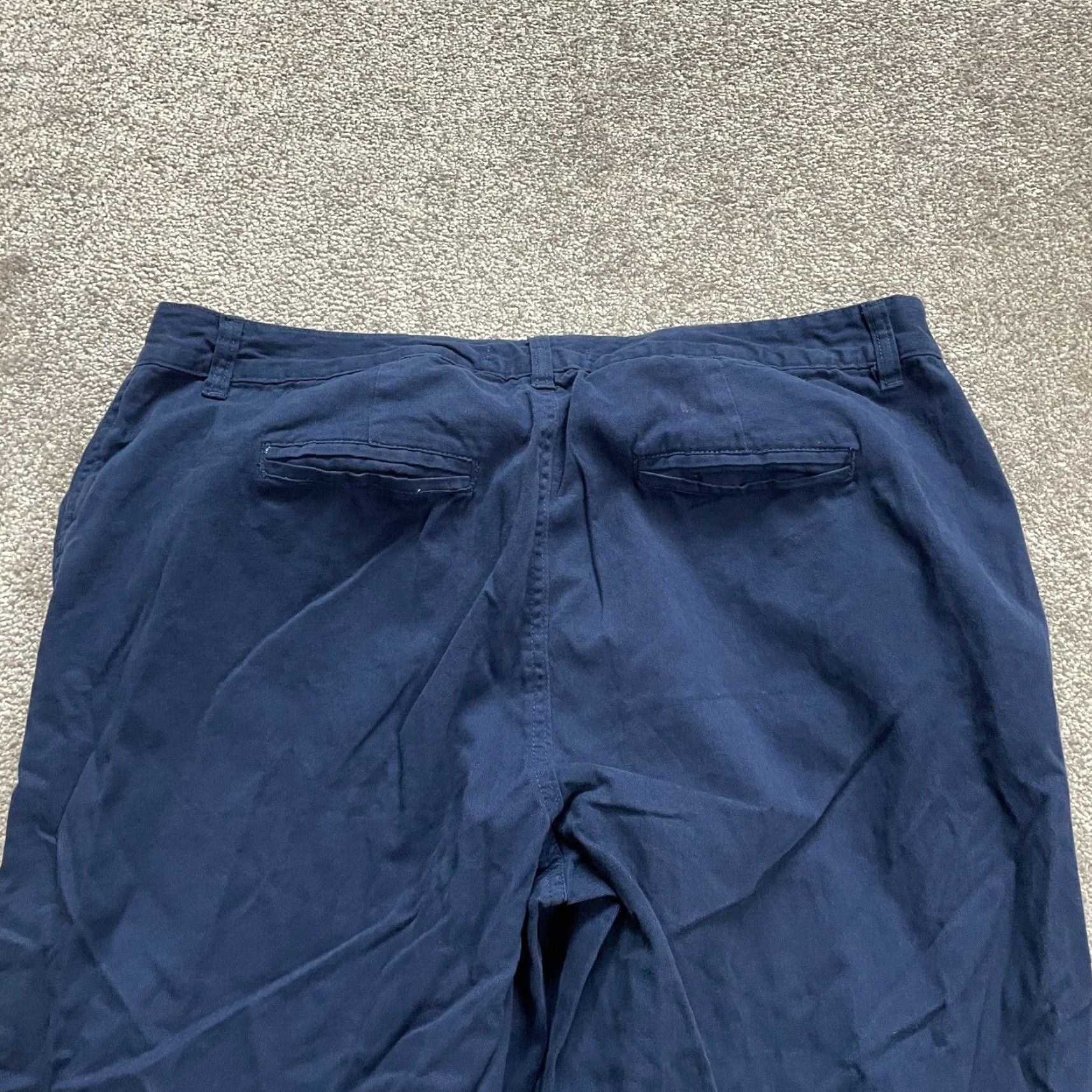 Vintage VINTAGE? Wait—No. Woman Within Chino Pants Women Plus Size 18W Navy Blue Straight Leg Cotton 38x28 Size 40" / US 18 - 4 Thumbnail