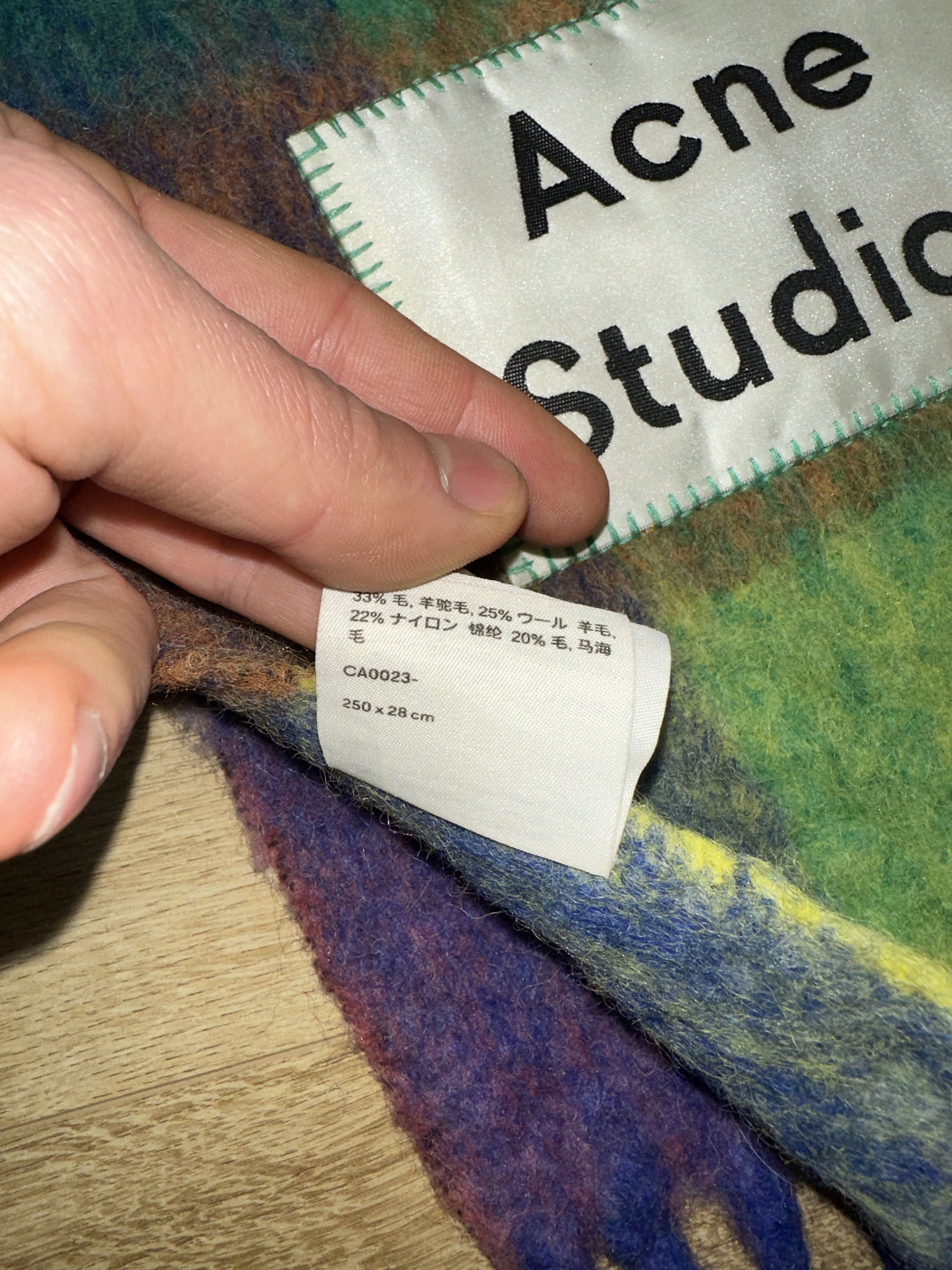 Acne Studios Acne Studios Check Wool Mohair Scarf Unisex 250X28 Size ONE SIZE - 12 Thumbnail