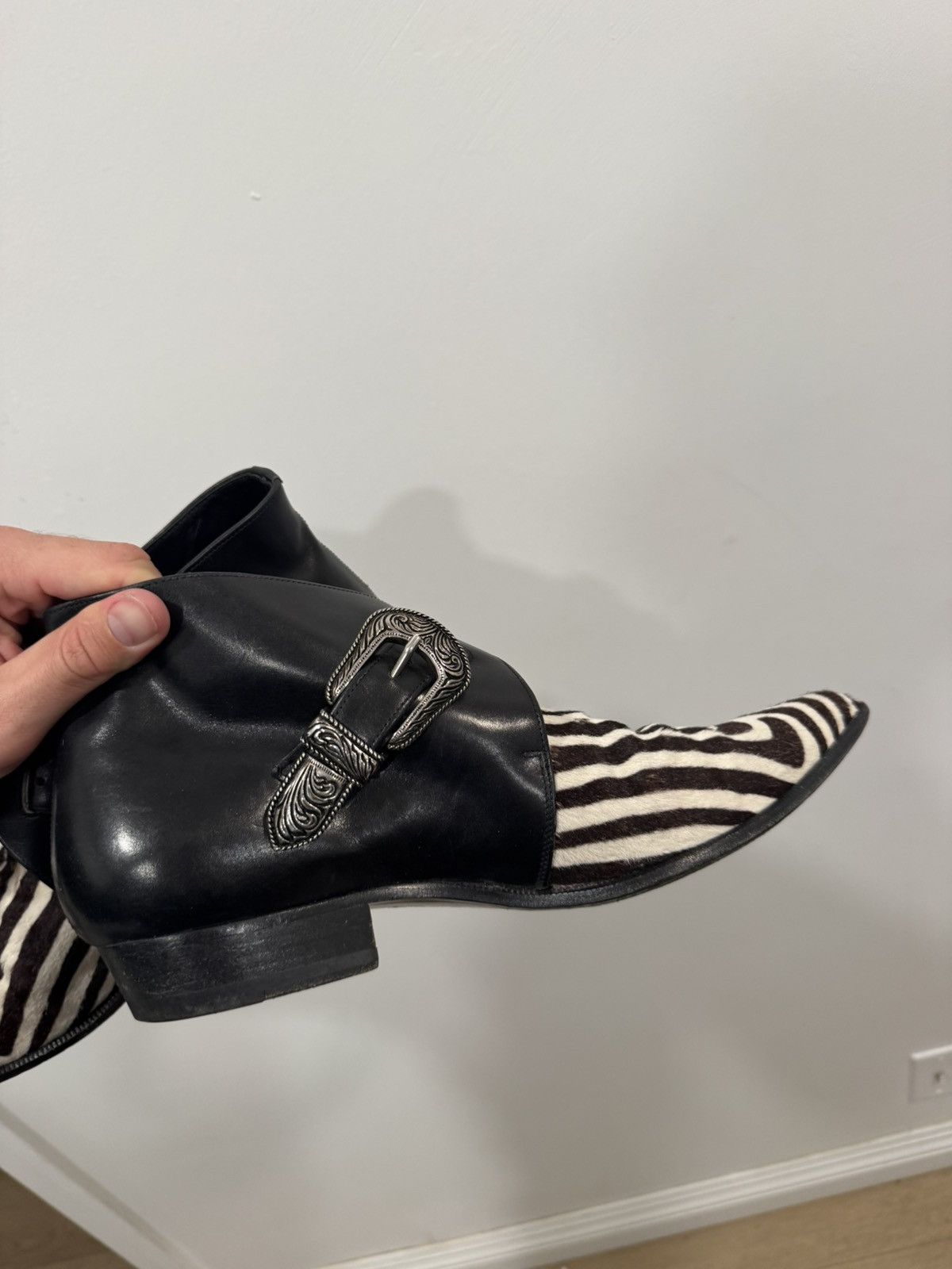 Saint Laurent Paris Hedi ss14 Zebra duckies 43 Size US 10 / EU 43 - 7 Thumbnail