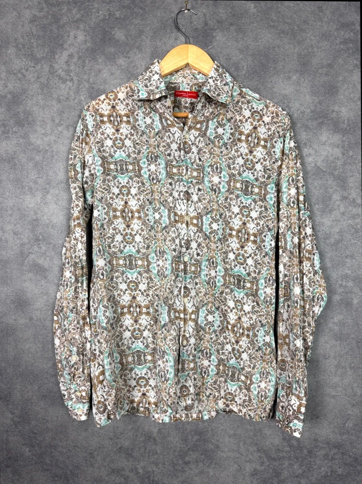 Christian Lacroix Christian Lacroix Homme Shirt Floral Pattern Long Sleeve Size US XS / EU 42 / 0 - 1 Thumbnail