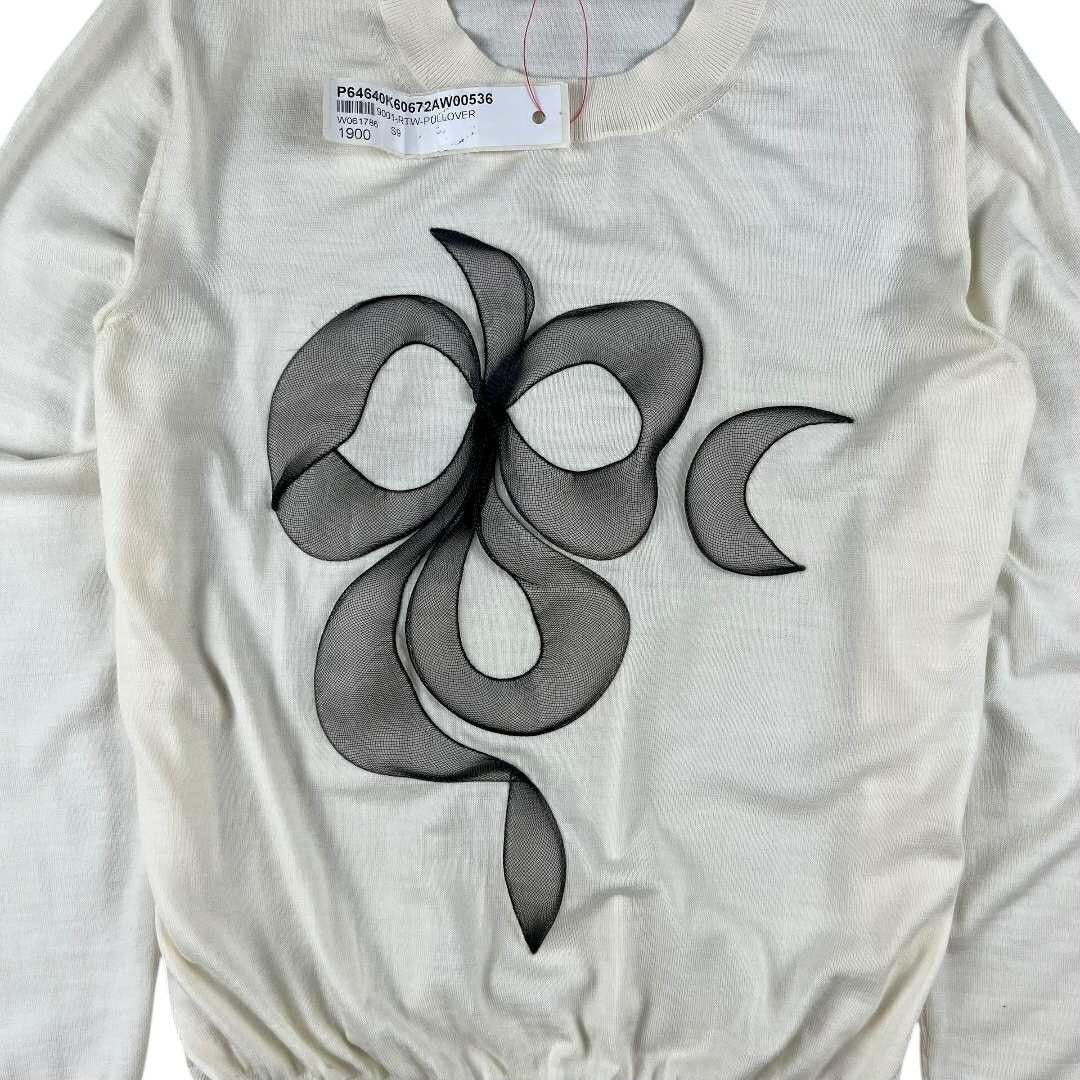 Chanel Chanel Camelia Blooming Knit Wool Jumper Top Size XS / US 0-2 / IT 36-38 - 2 Thumbnail