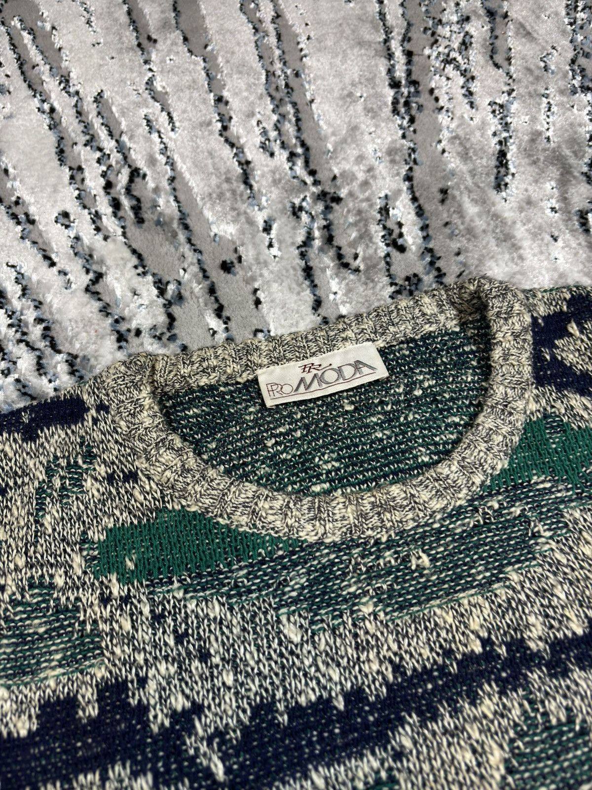 Colours Vintage 90s Multi Striped Knit Sweater Old Money Avant Garde Size US M / EU 48-50 / 2 - 3 Thumbnail
